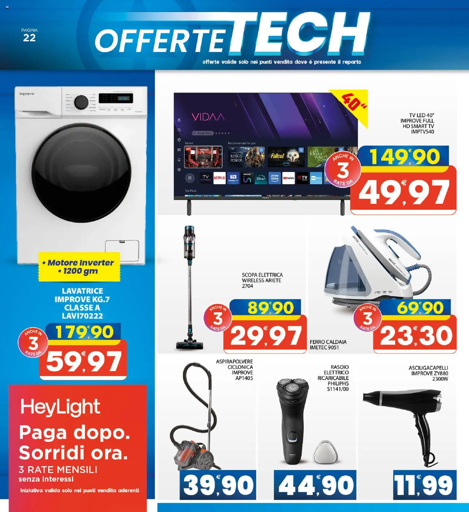 Volantino Interspar del 31/08/2026 | Pagina: 22 | Prodotti: Paté, Rasoio, Caldaia, Top
