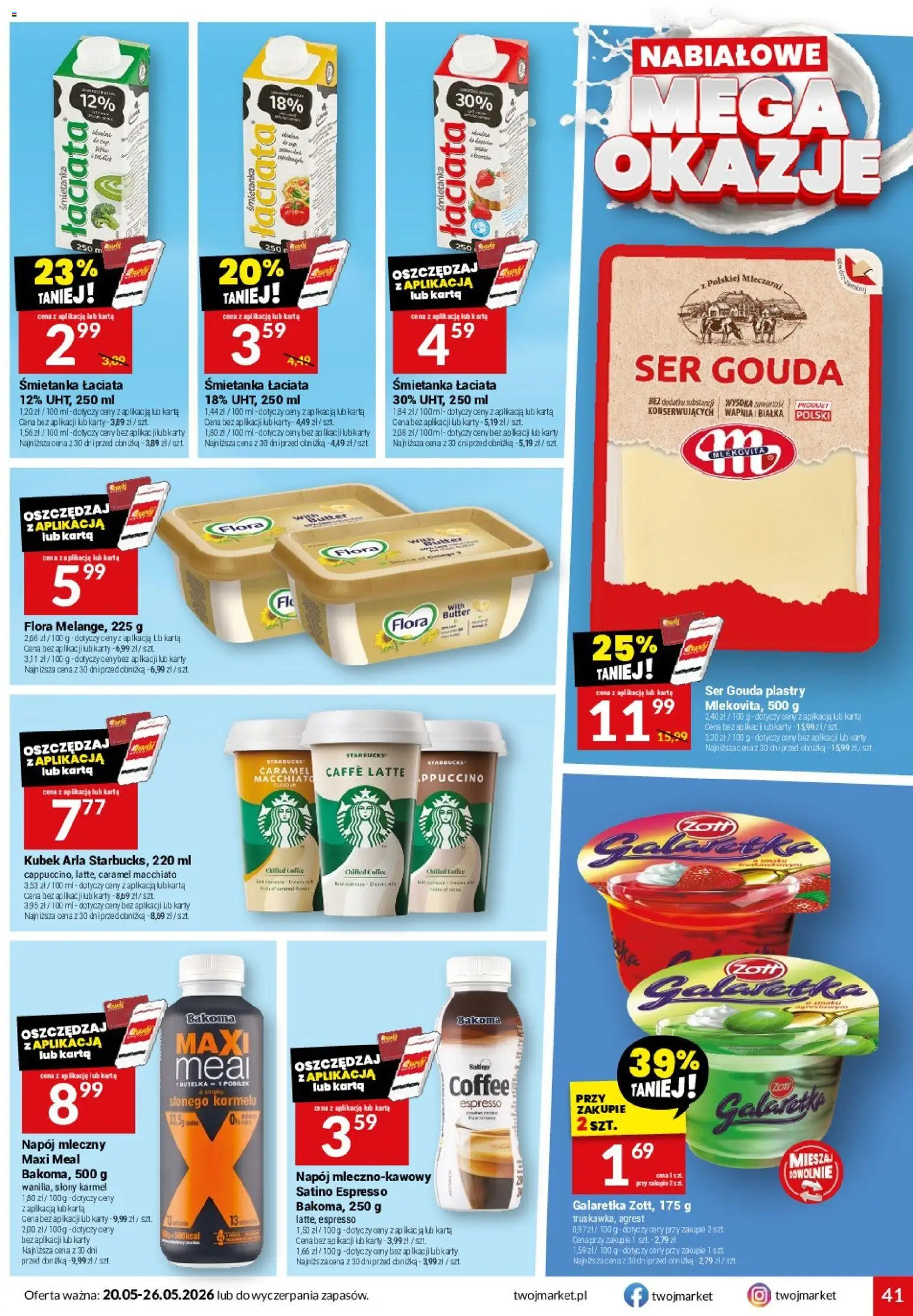 Twój Market gazetka od 20.05.2026 | Strona: 41 | Produkty: Karta, Galaretki, Galaretka, Ser