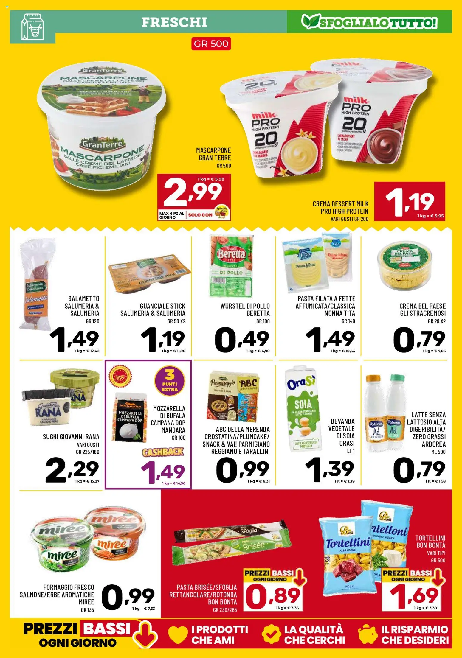 Volantino Il Centesimo del 13/10/2026 | Pagina: 7 | Prodotti: Pasta, Wurstel, Carne, Ricotta