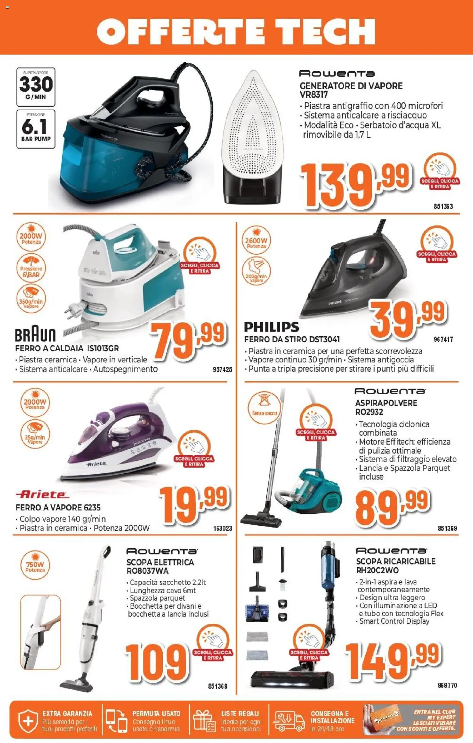 Volantino Expert del 04.06.2026 | Pagina: 18 | Prodotti: Spazzola, Scopa elettrica, Scopa, Cavo