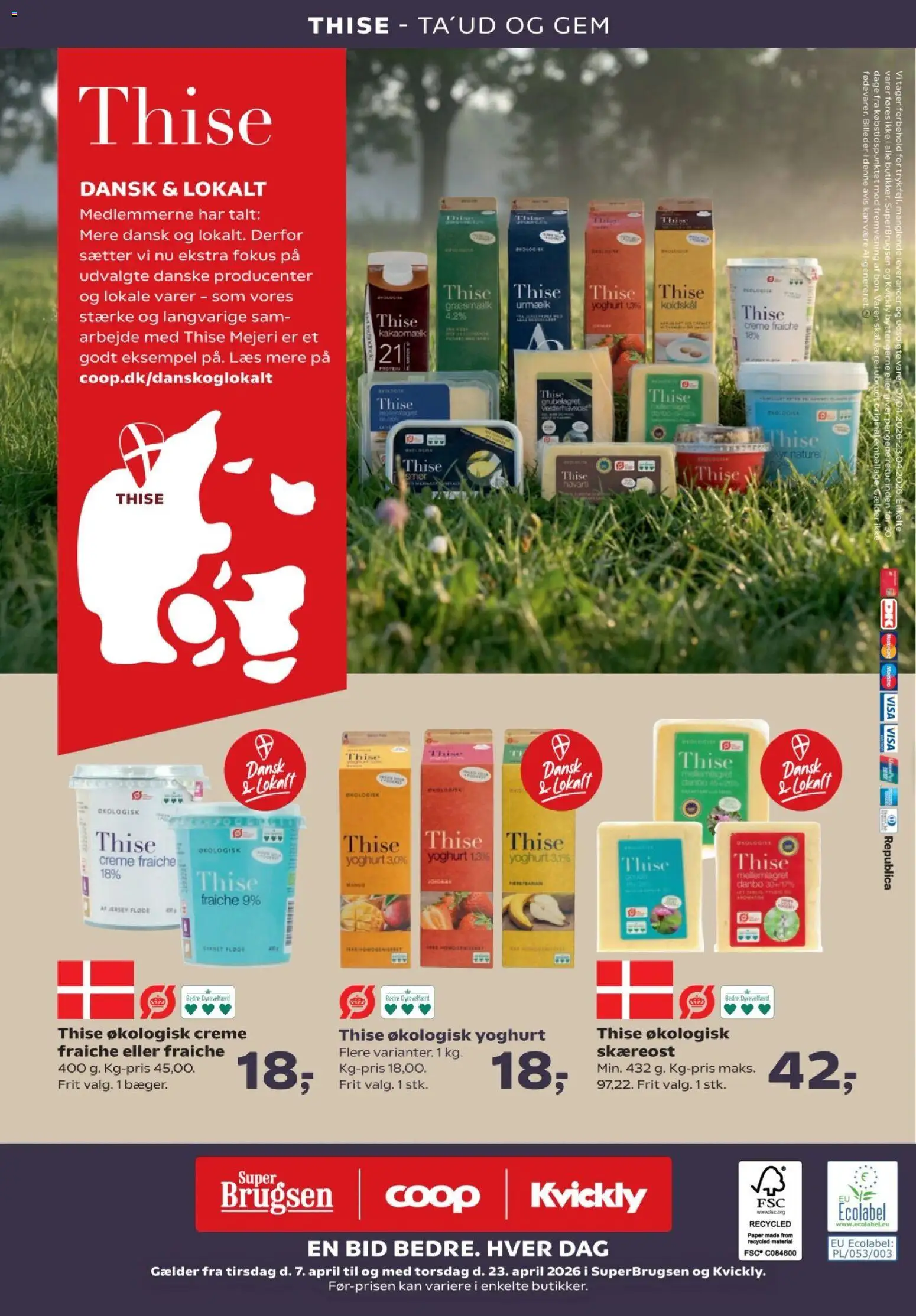 Super Brugsen tilbudsavis – gyldig fra 07/04/2026 | Side: 8 | Produkter: Yoghurt, Creme fraiche, Fløde, Søm