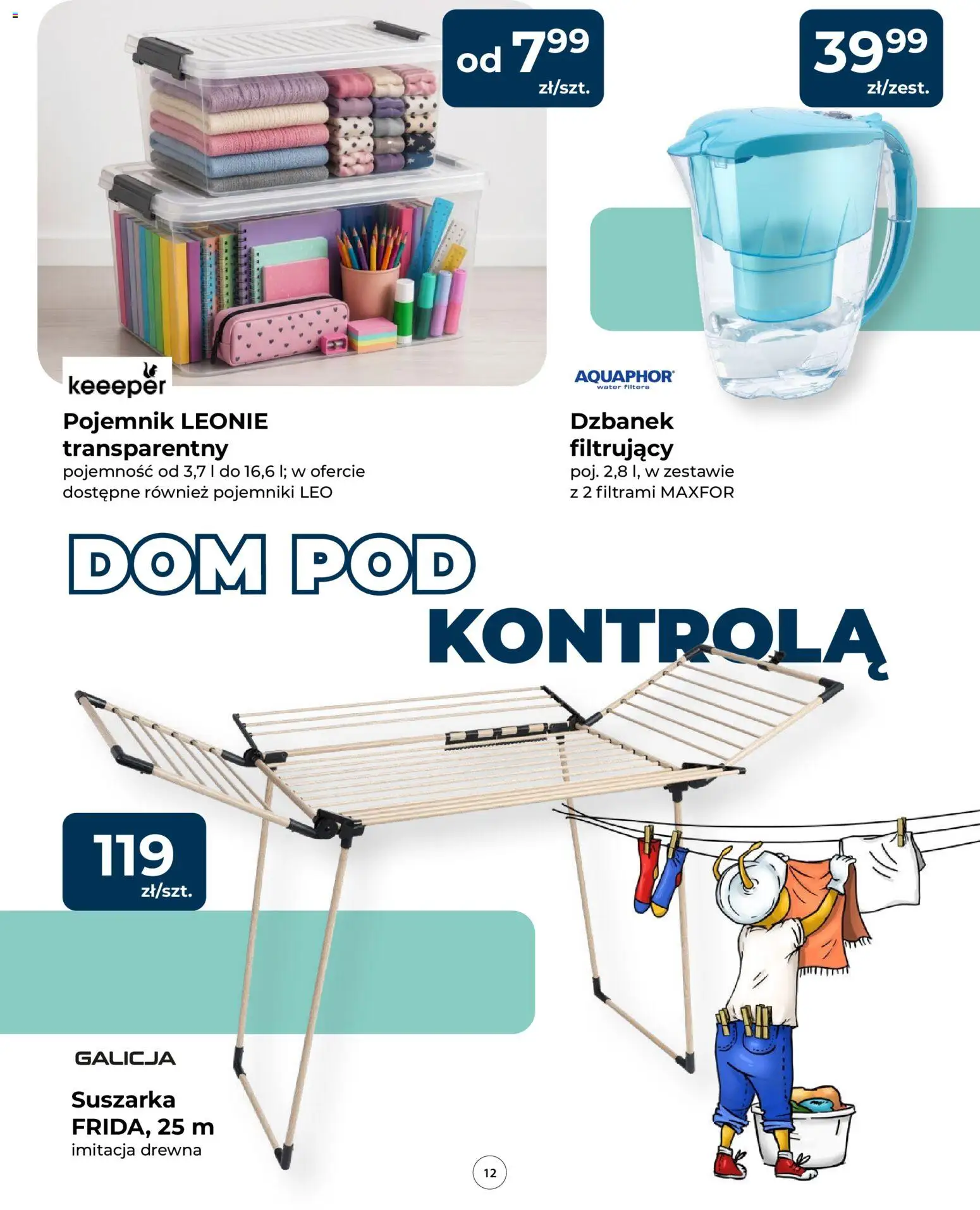Mrówka gazetka od 10.09.2026 | Strona: 12 | Produkty: Dzbanek, Suszarka