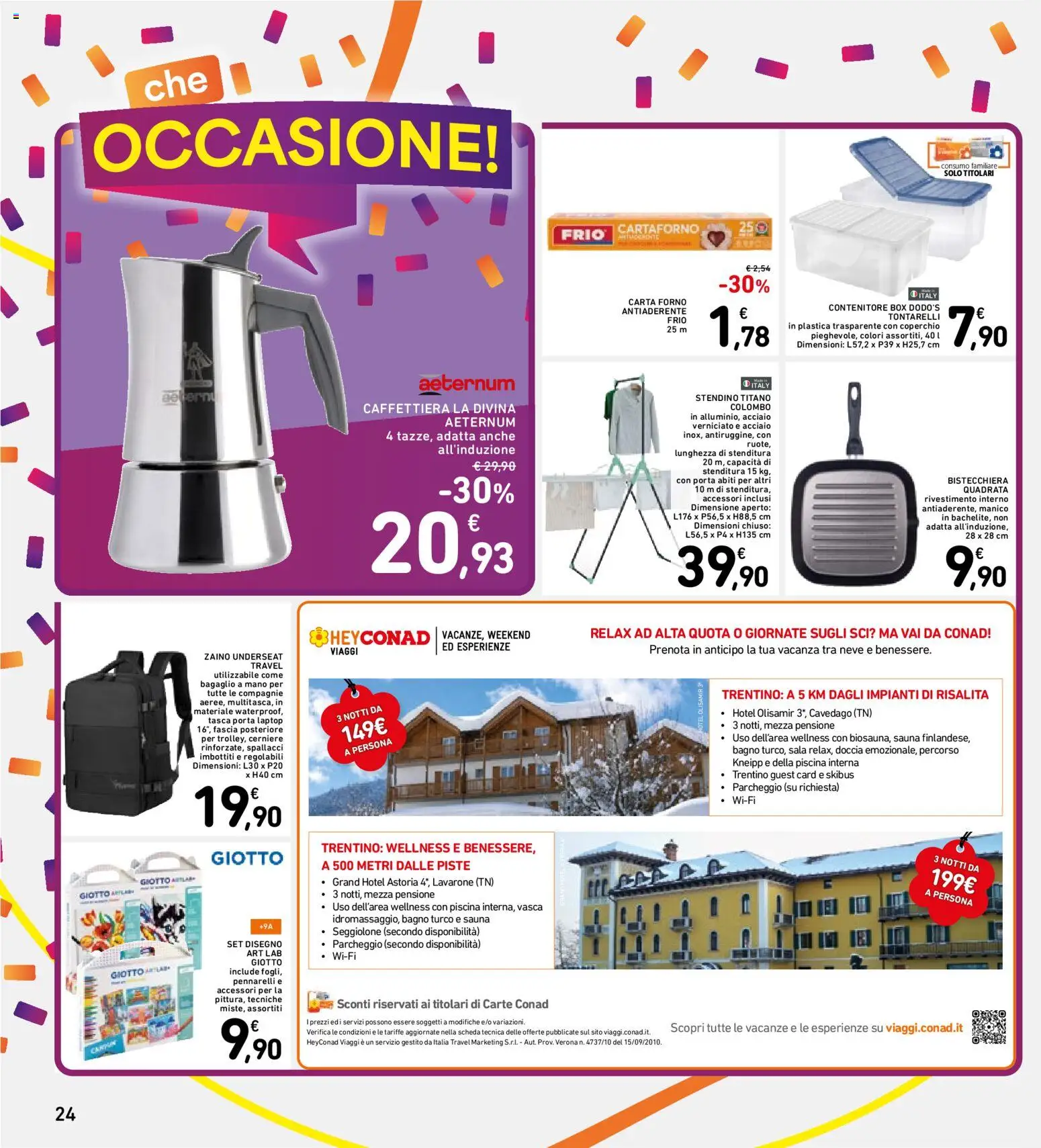 Volantino Spazio Conad del 06/10/2026 | Pagina: 24 | Prodotti: Coperchio, Bistecchiera, Contenitore, Bagno