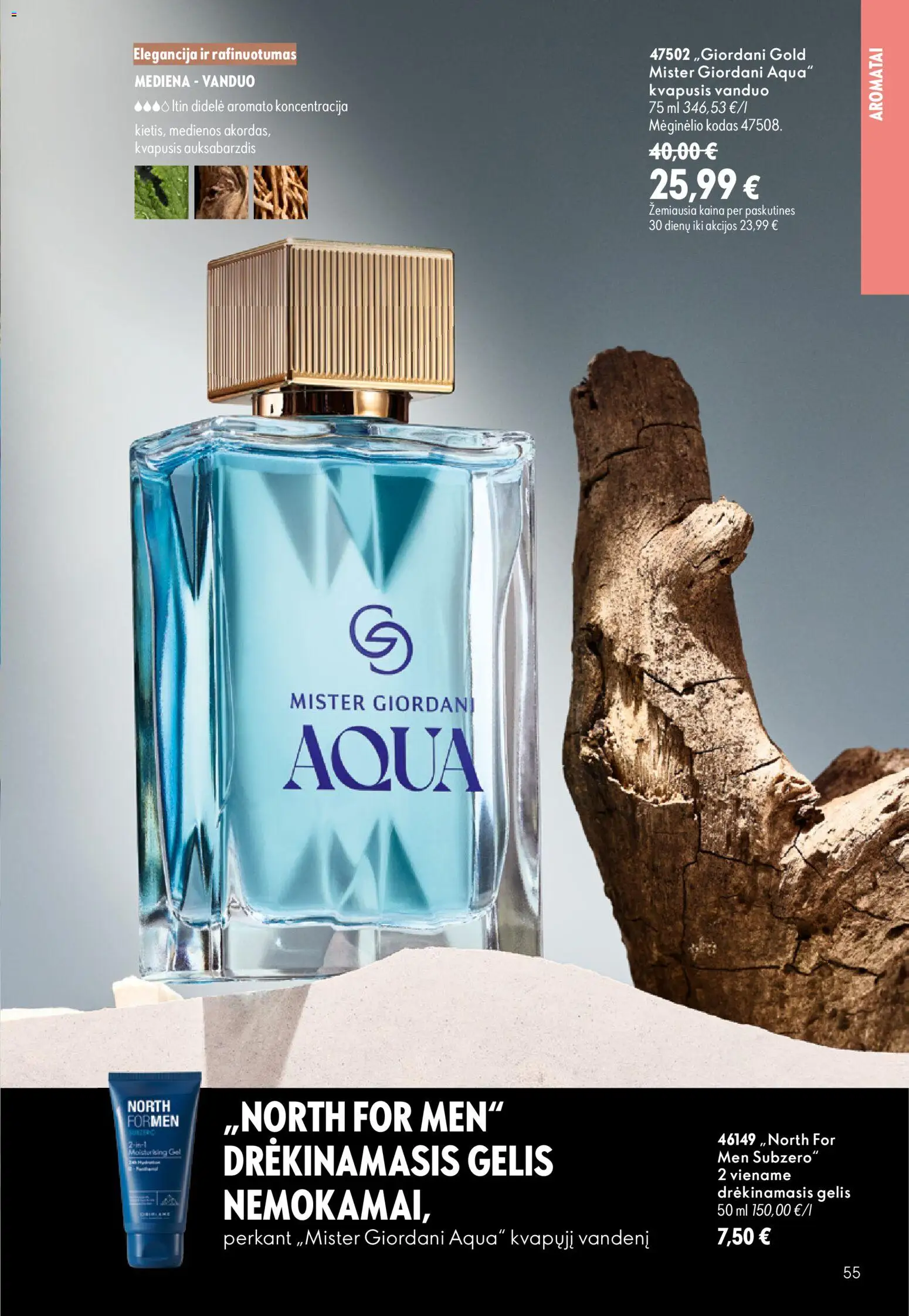 Oriflame akcijos nuo 2026.09.16 | Puslapis: 55 | Prekių: Kvapusis vanduo, Vanduo