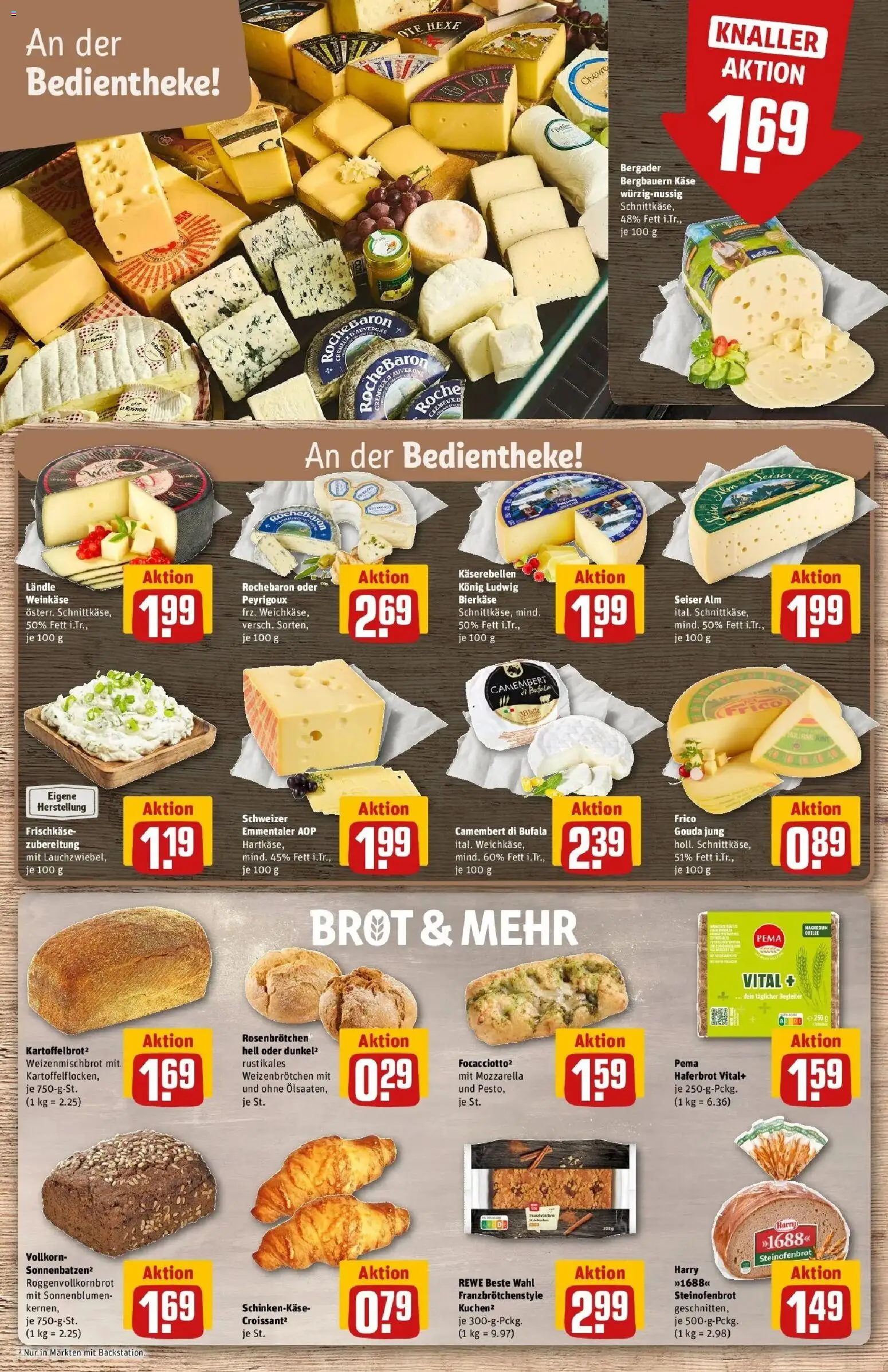 REWE Prospekt ab 21.09.2026 zum Blättern » Angebote | Seite: 17 | Produkte: Käse, Mozzarella, Gouda, Camembert