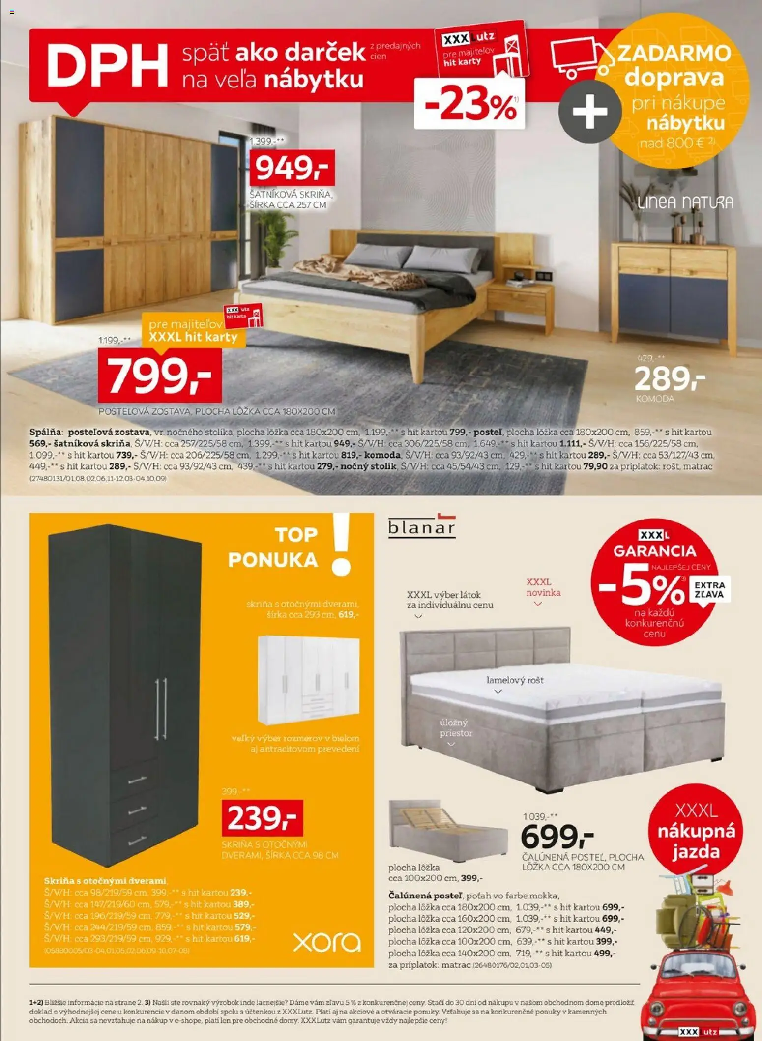 Nové XXXLutz akcie – leták je platný od 20.07.2026 | Strana: 4 | Produkty: Matrac, Skriňa, Komoda