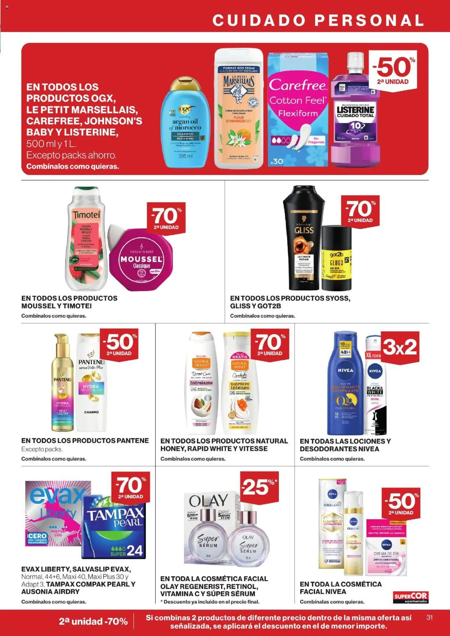 Supercor Canarias │ válido desde el 24/09/2026 | Página: 31 | Productos: Sérum, Crema, Listerine, Crema de día