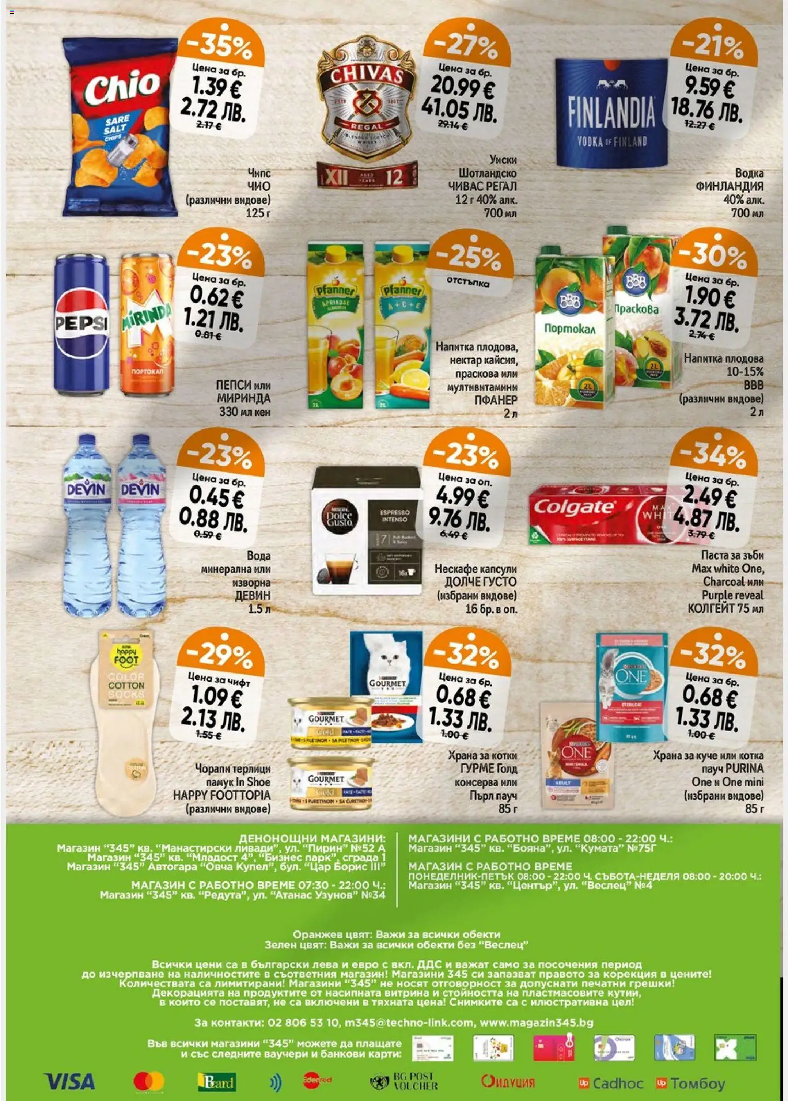 {H1} | Страница: 4 | Продукти: Водка, Праскова, Кен, Терлици