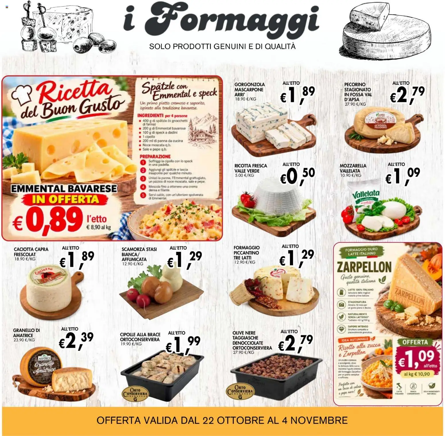 Volantino Coal del 22/10/2026 | Pagina: 8 | Prodotti: Panna, Formaggio, Cipolla, Mascarpone