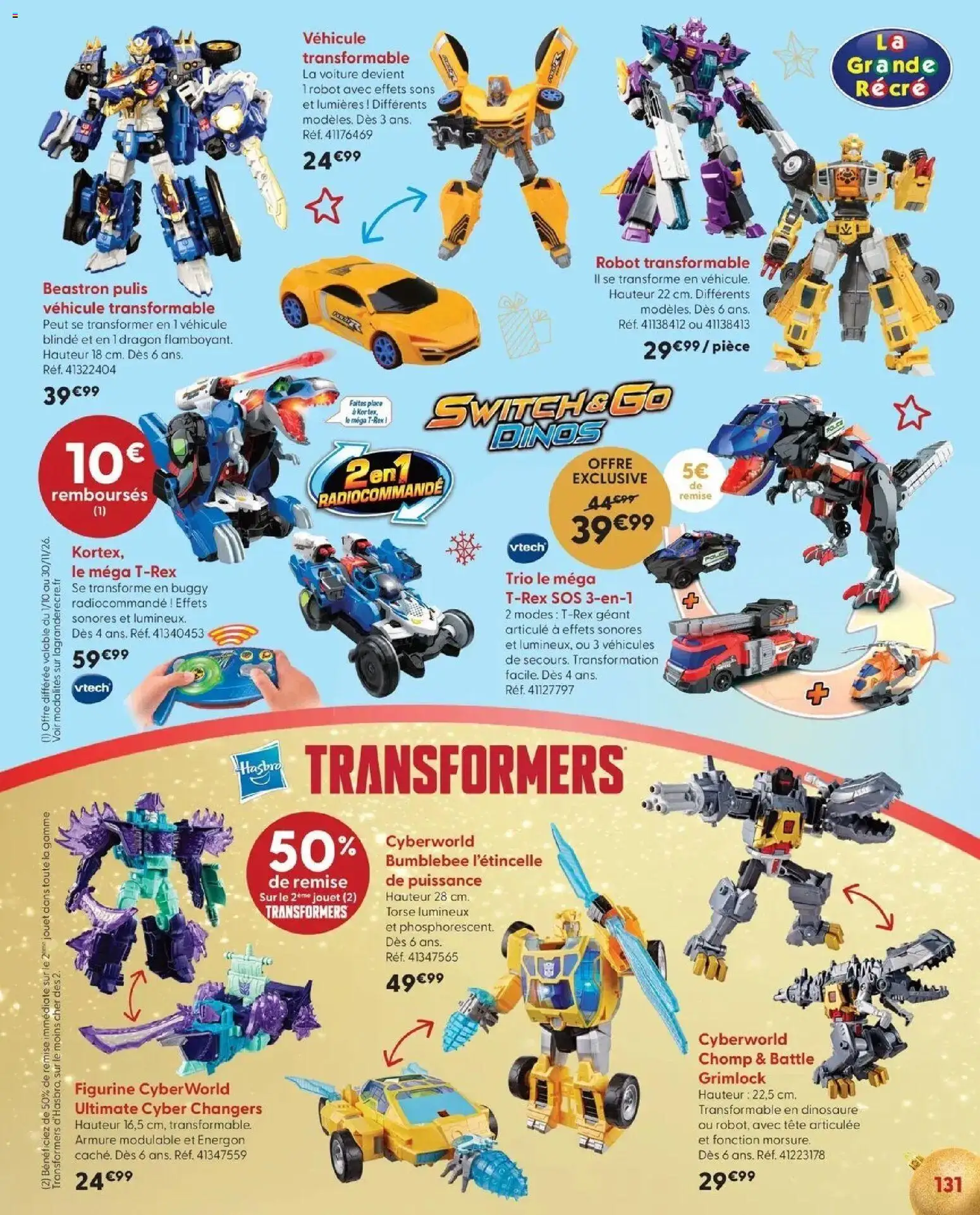 La Grande Récré - LE NOËL DE TOUTES LES PASSIONS à partir du 14/10/2026 - promo en ligne | Page: 131 | Produits: Figurine, Robot