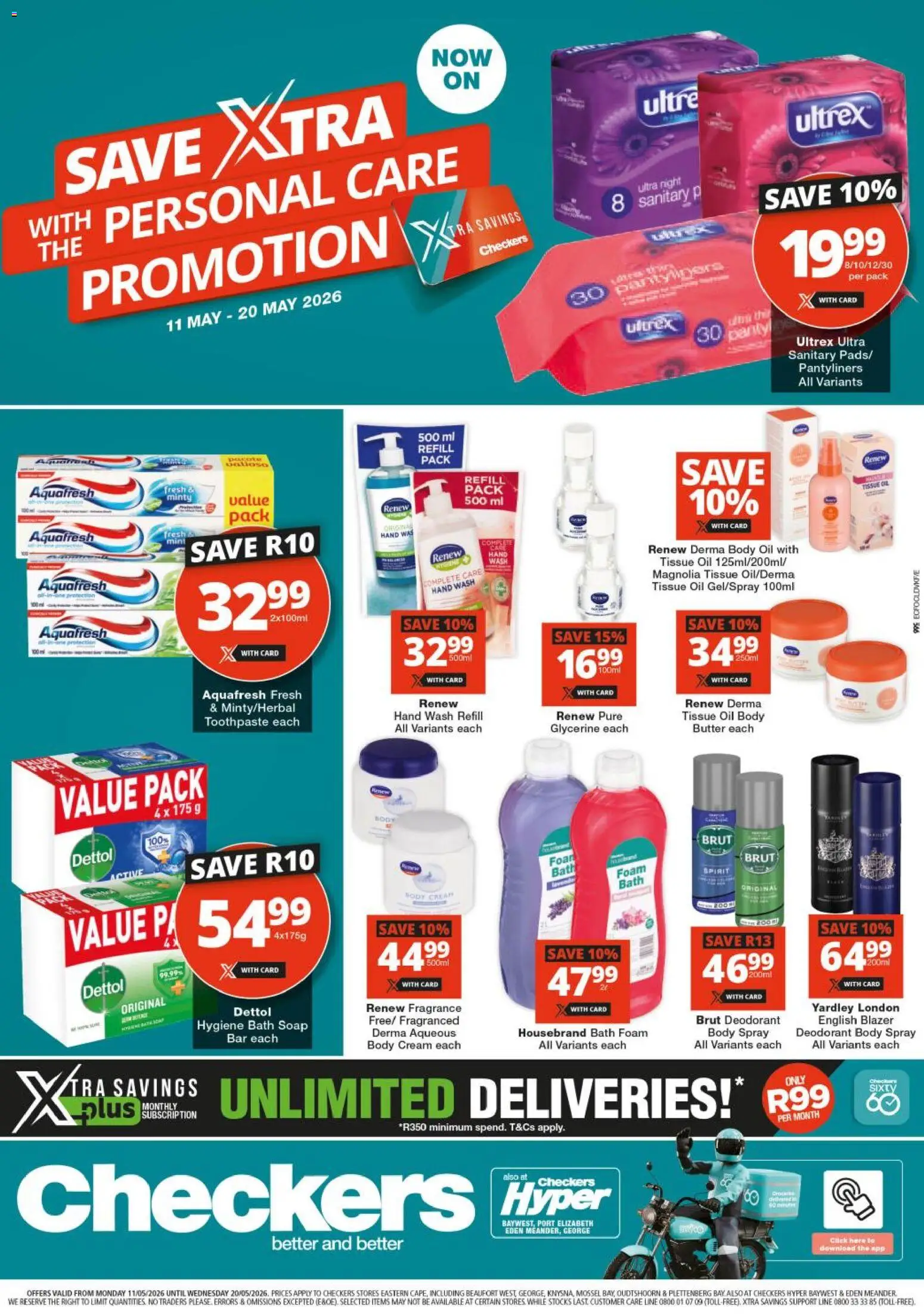 New Checkers catalogue – valid from 11.05.2026 | Page: 1 | Products: Body spray, Butter, Fragrance, Body cream