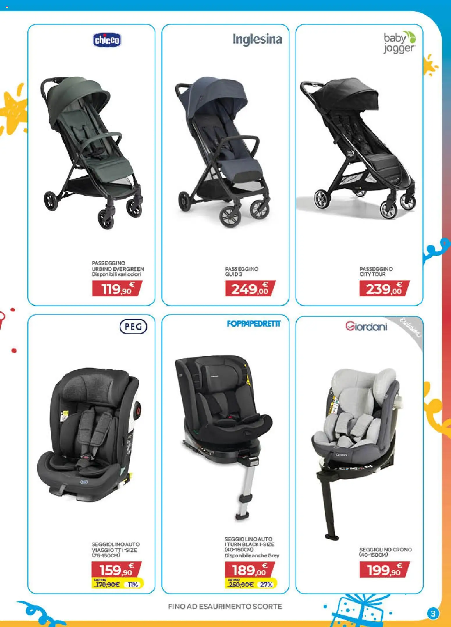 Volantino Bimbo store del 01/10/2026 | Pagina: 3 | Prodotti: Passeggino, Seggiolino