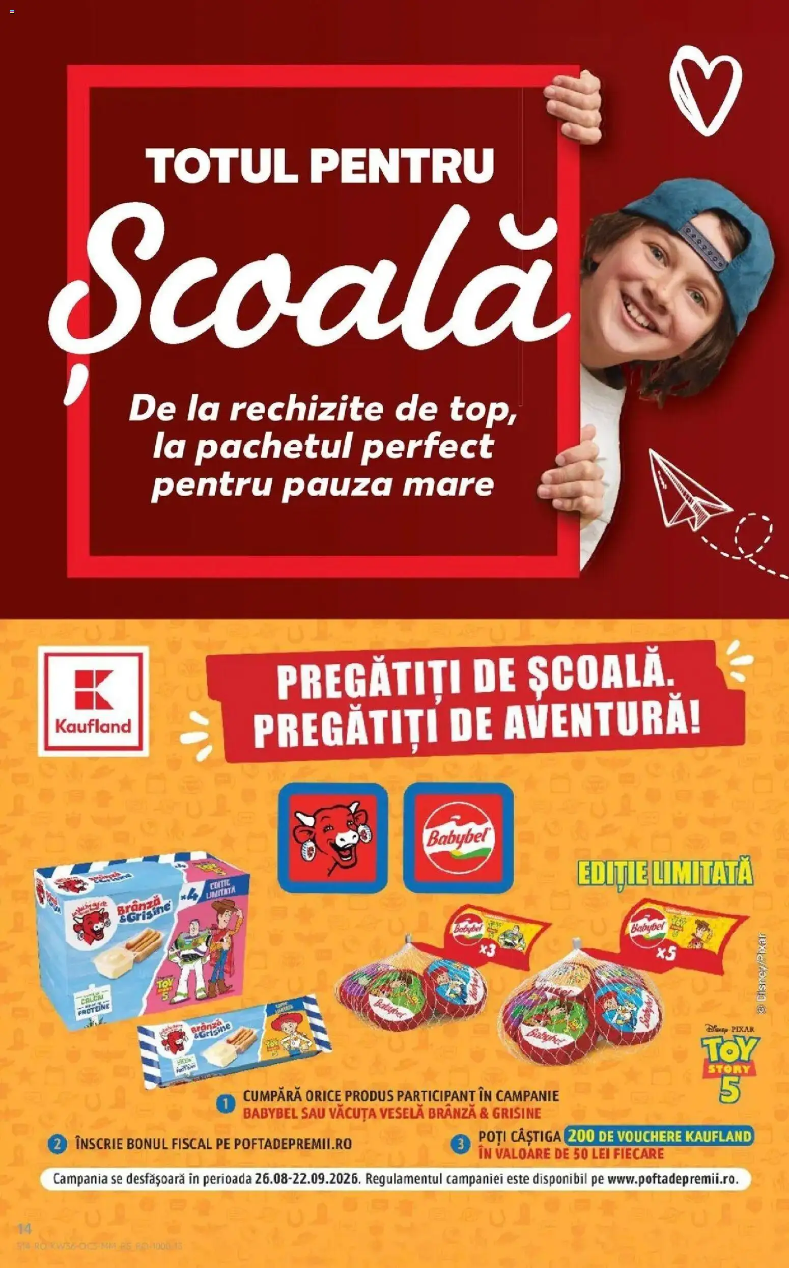 Kaufland Domnesti 02.09.2026 - Revista si Oferta | Pagină: 14 | Produse: Disney, Proteine, Brânză