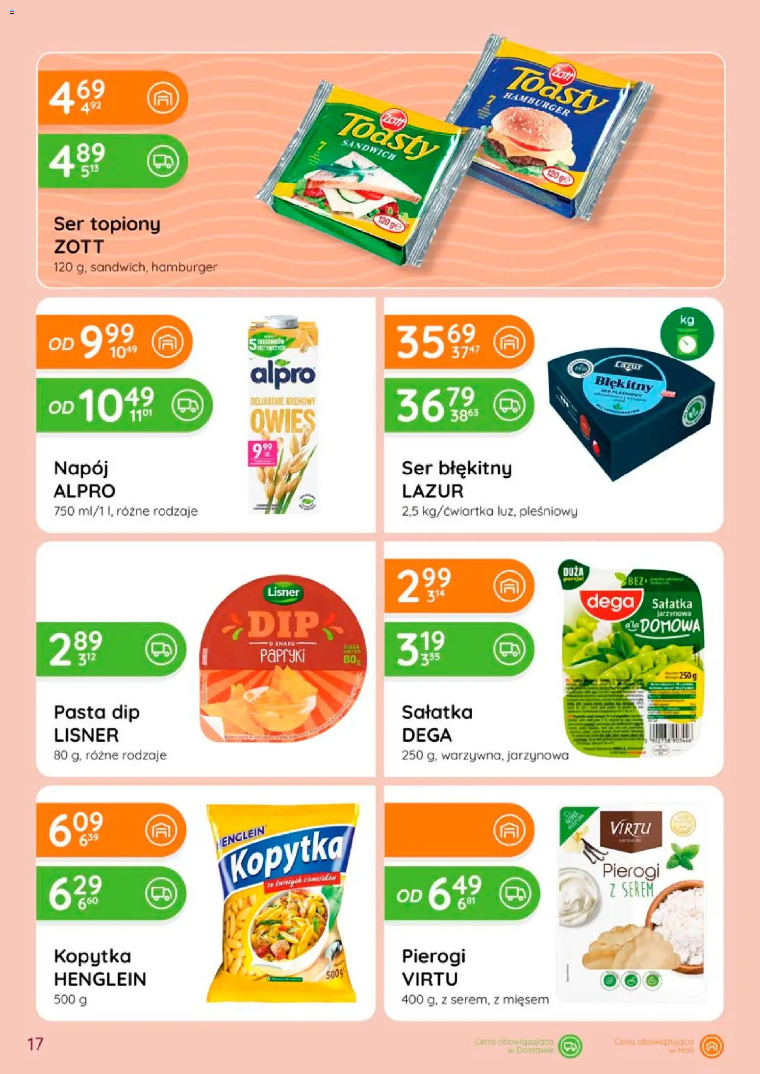 Eurocash gazetka od 28.05.2026 | Strona: 17 | Produkty: Hamburger, Pierogi, Kopytka, Sałatka
