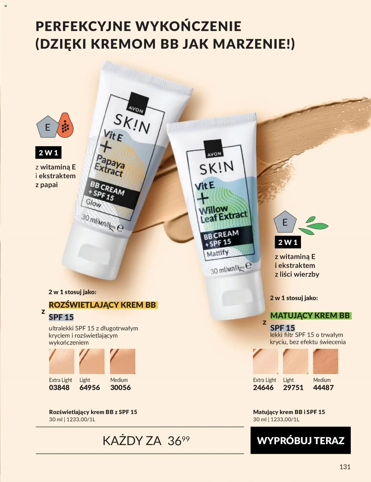 Avon Katalog 9 2026 od 01.09.2026 | Strona: 131 | Produkty: krem BB, Krem