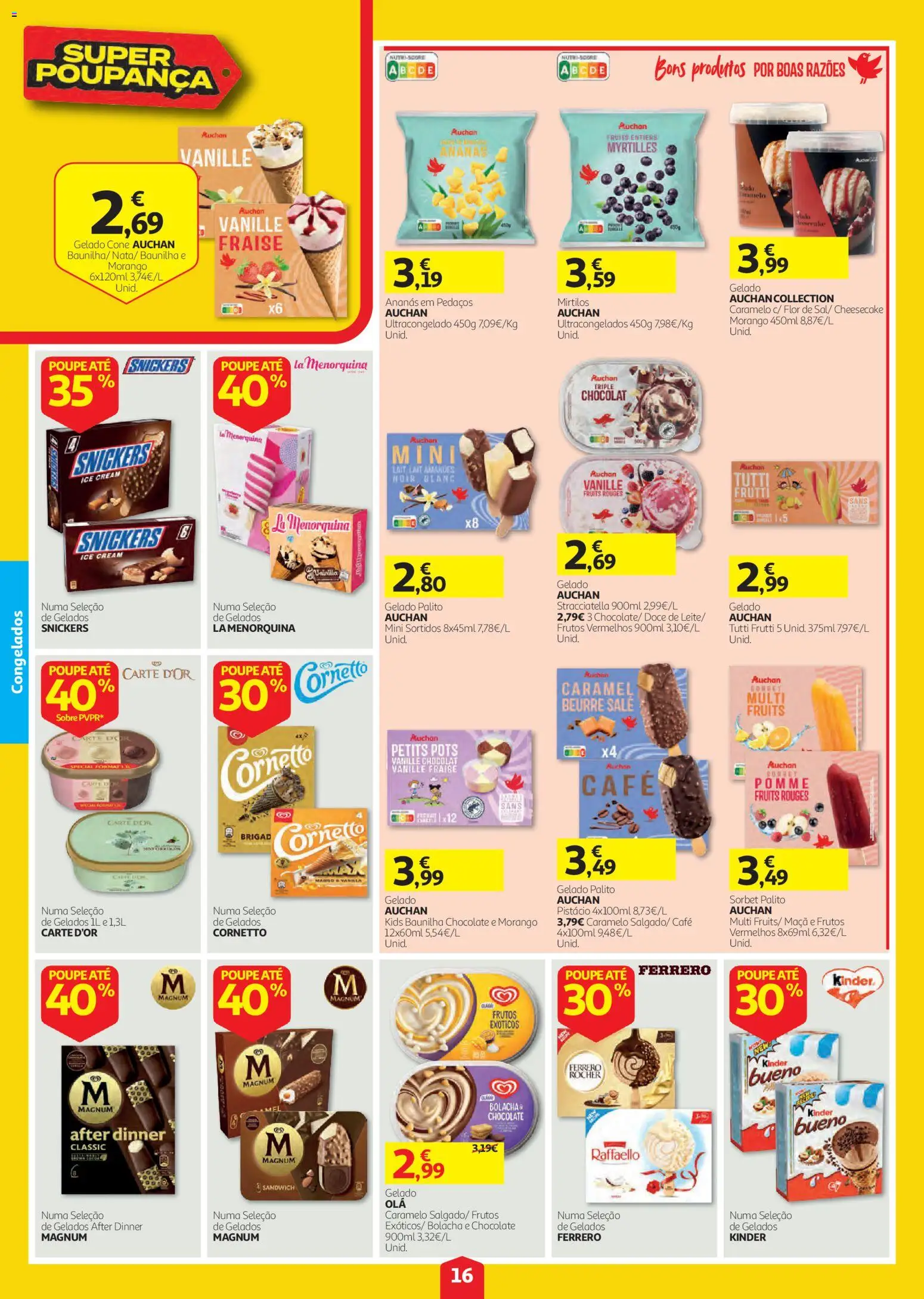 Auchan folheto │ válido de 03/09/2026 | Página: 16 | Produtos: Baunilha, Ananás, Café, Chocolate
