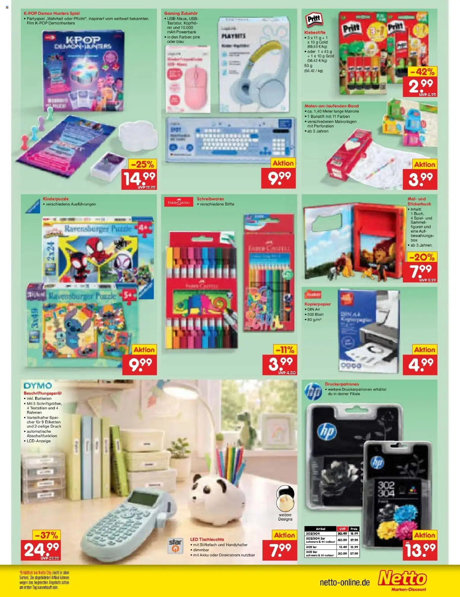 Netto Marken-Discount Prospekt Delitzsch – gültig ab 10.08.2026 | Seite: 43 | Produkte: Spiel, USB, Batterien, Powerbank
