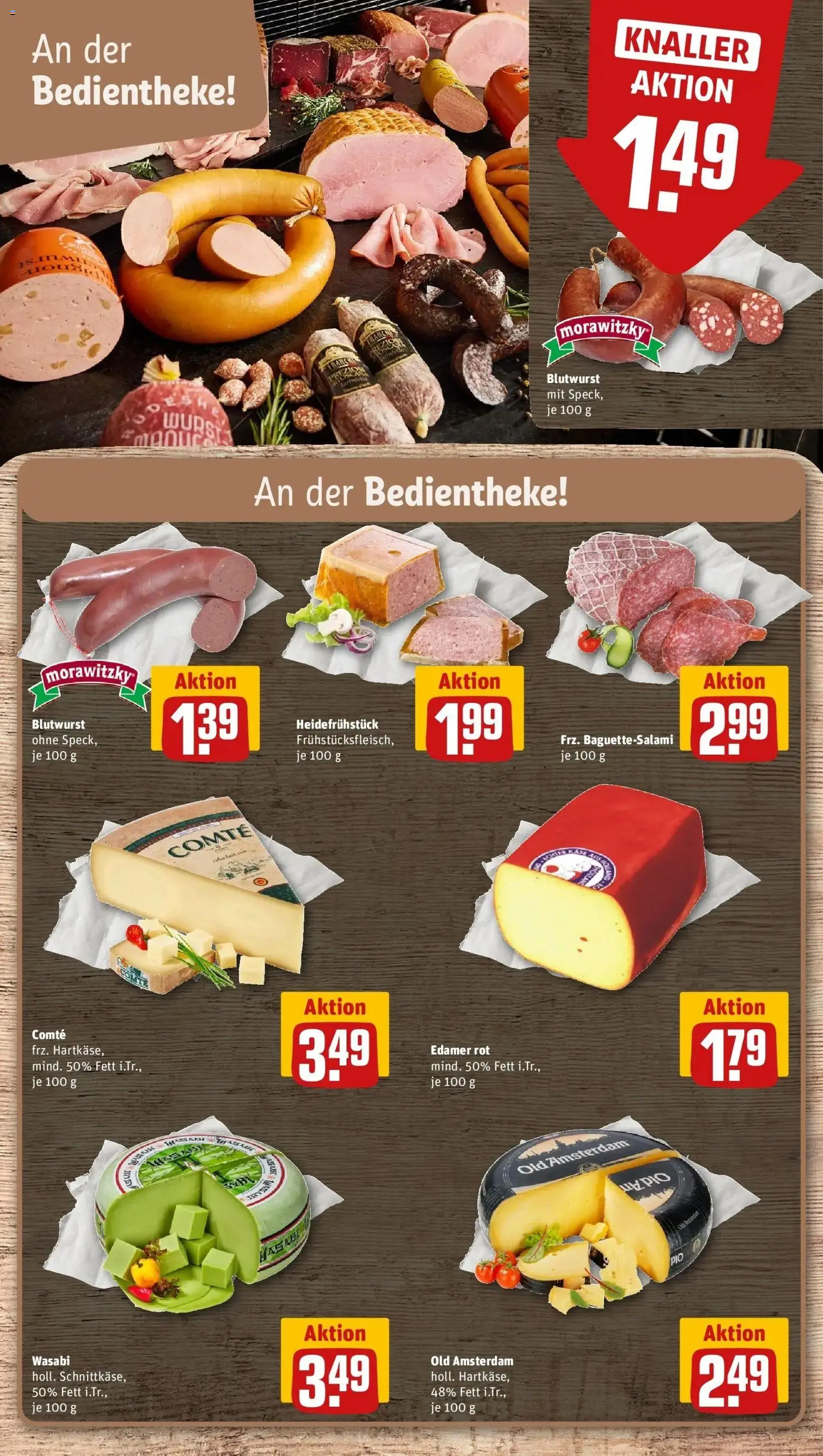 REWE Prospekt ab 31.08.2026 zum Blättern » Angebote | Seite: 9 | Produkte: Edamer, Morawitzky