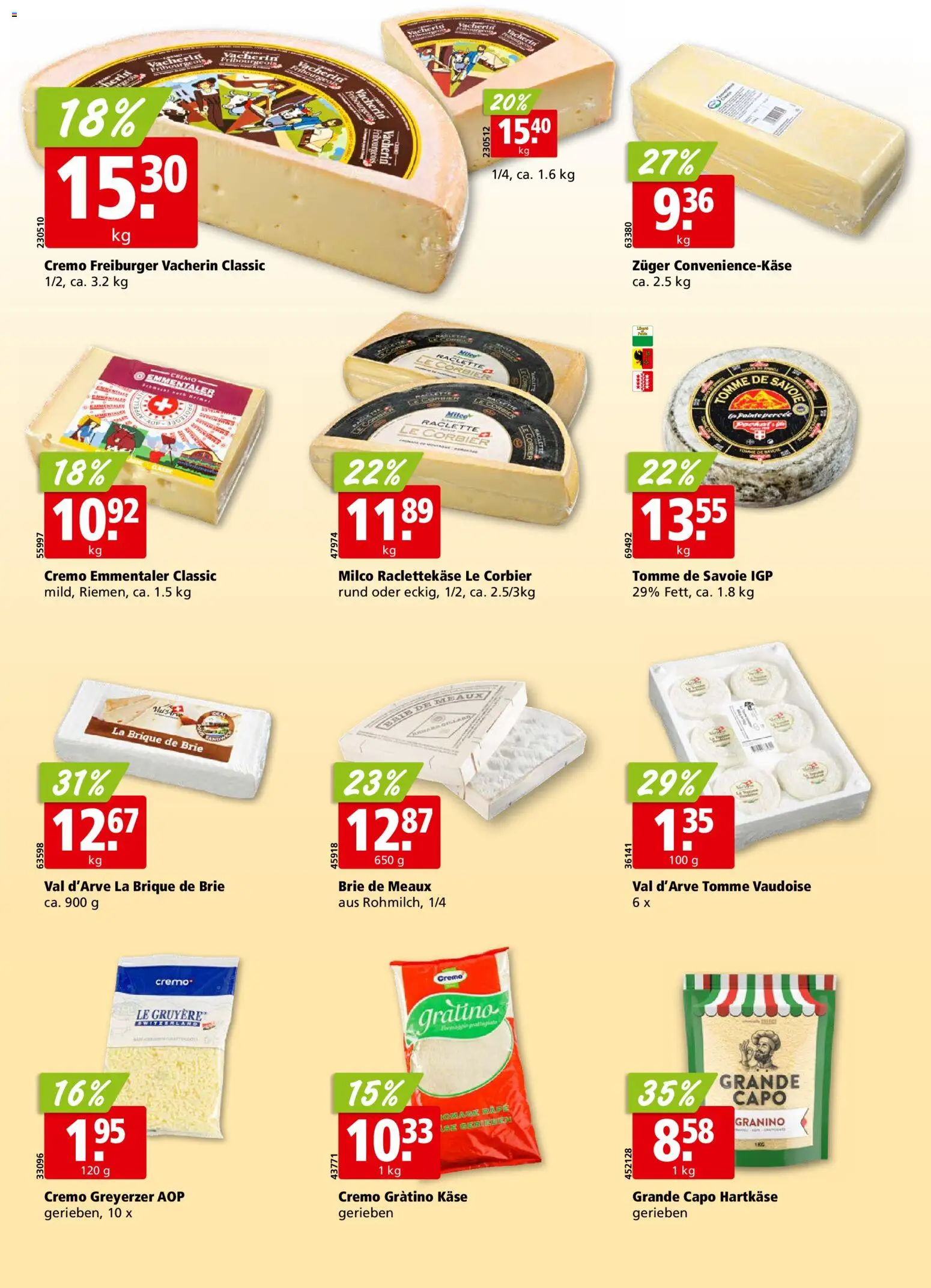 Aligro aktionen Chavannes, Matran, Genf, Sitten – gültig ab 11.05.2026 | Seite: 16 | Produkte: Käse, Raclette