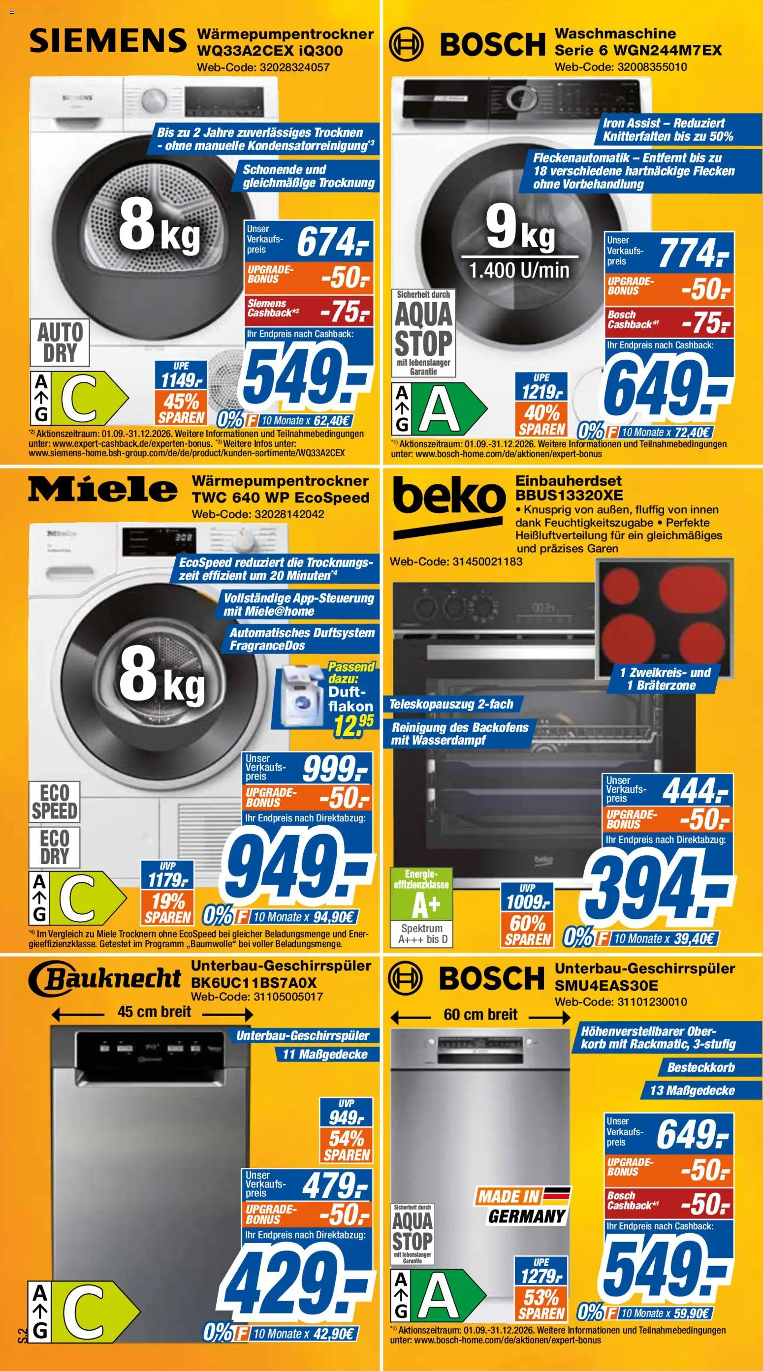 Expert Prospekt Giessen – gültig ab 28.09.2026 | Seite: 2 | Produkte: Miele, Bosch, Siemens, Korb