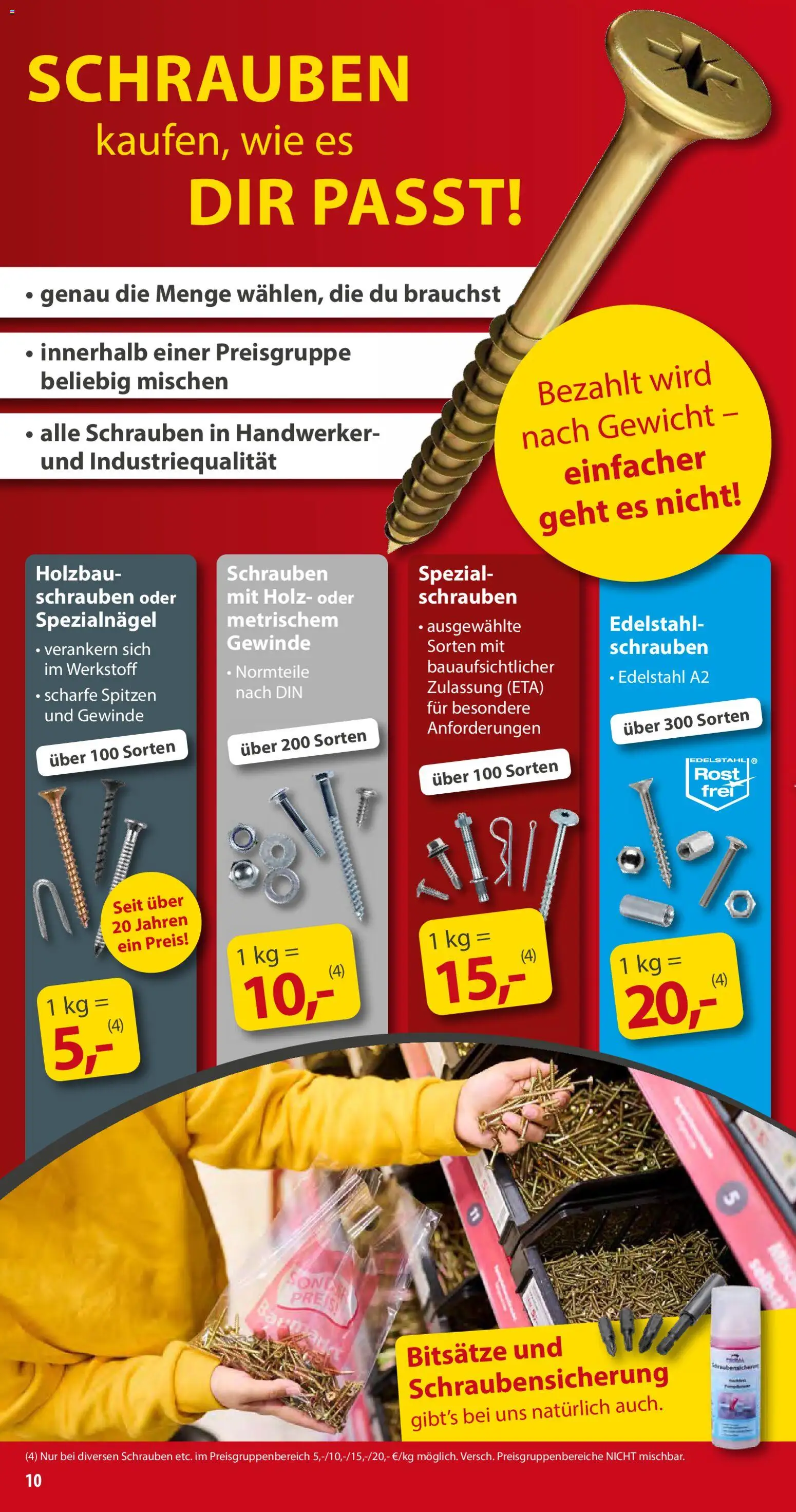 Sonderpreis Baumarkt Prospekt 	 – gültig ab 23.05.2026 | Seite: 10 | Produkte: Gewicht