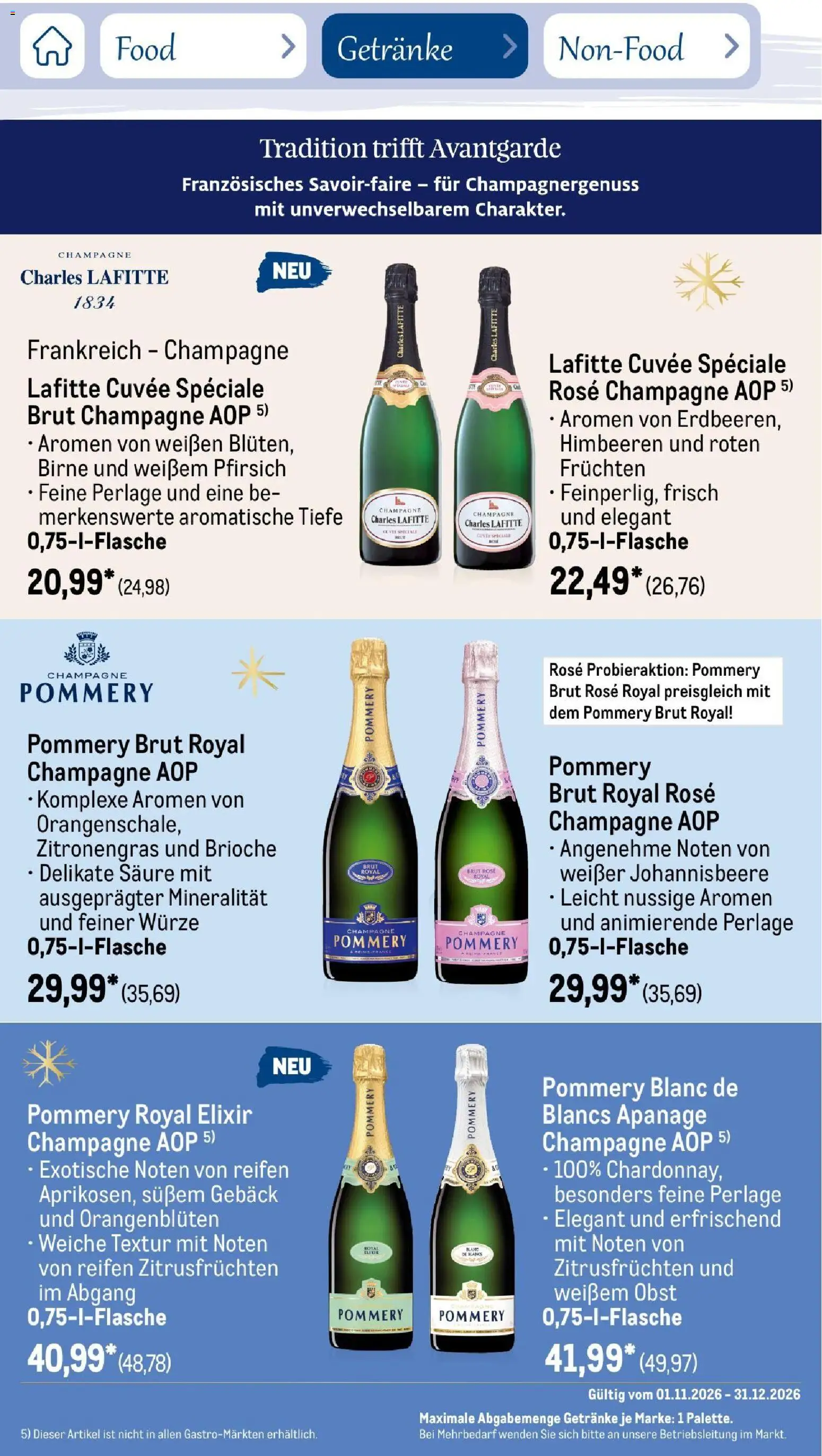 Metro Saisonkatalog Festtage voller Genuss – gültig ab 01.11.2026 | Seite: 55 | Produkte: Zitronengras, Obst, Pfirsich, Birne
