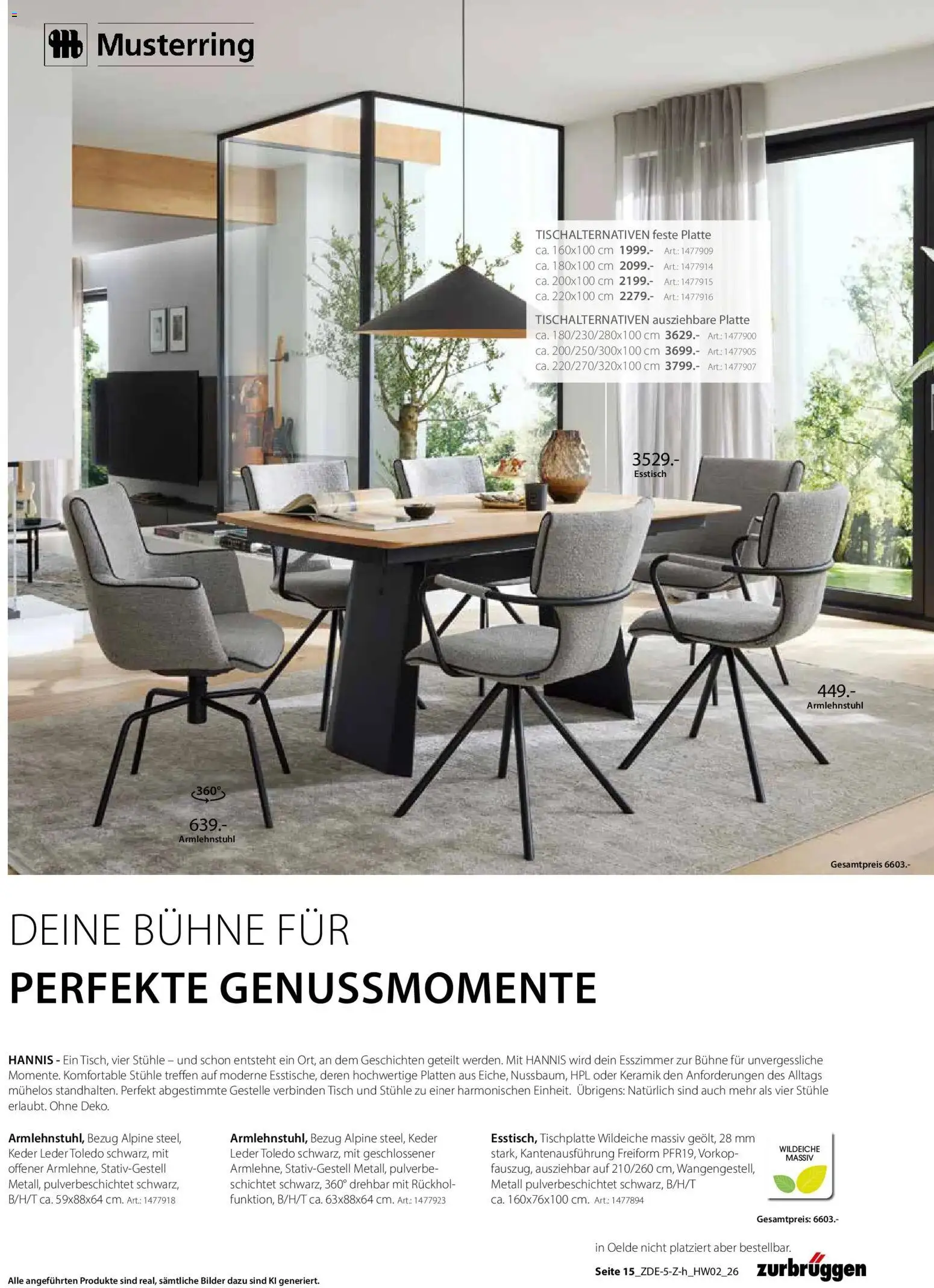 Zurbrüggen - Zurbrüggen: Ihr Einrichtungshaus der Extraklasse (ab 07.09.2026) zum Blättern | Seite: 25 | Produkte: Esstisch, Tisch, Bilder