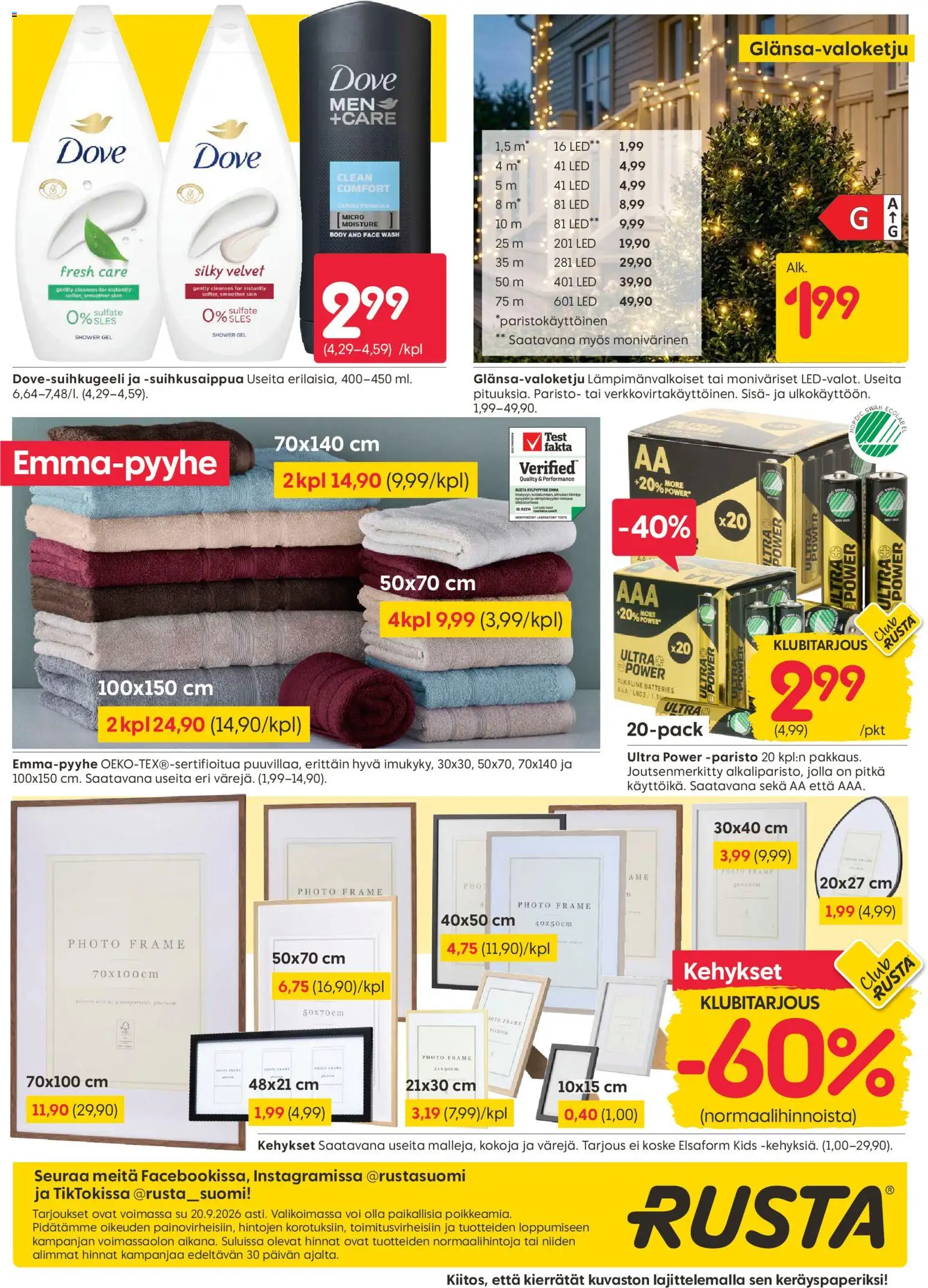 Rusta tarjoukset – voimassa 14/09/2026 alkaen | Sivu: 20