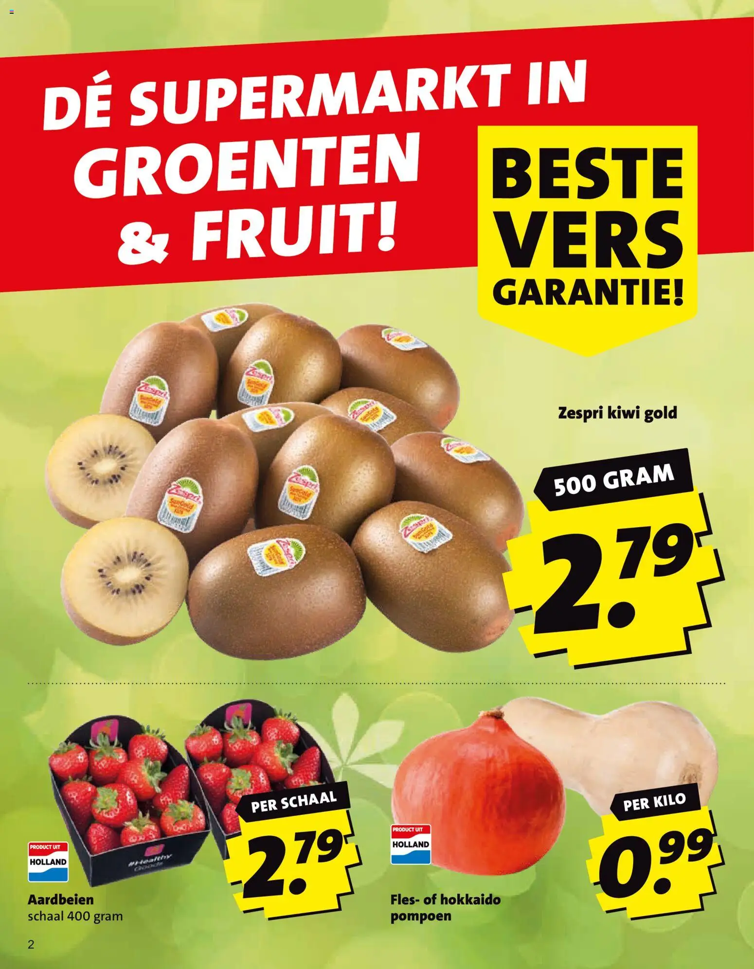 {H1} | Pagina: 2 | Producten: Aardbeien, Kiwi, Schaal, Fruit