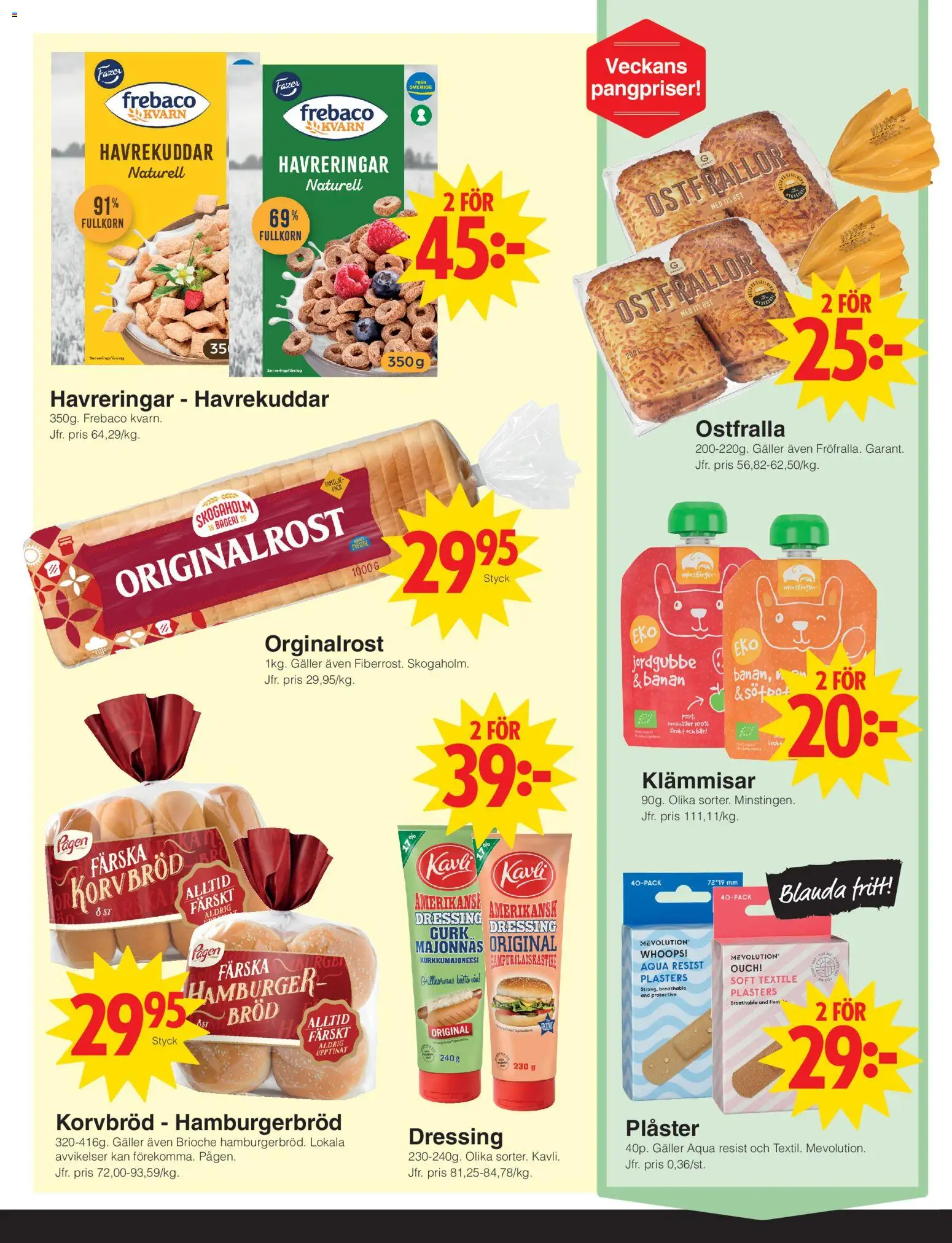 Matöppet reklamblad aktuell från 01.06.2026 | Sida: 2 | Produkter: Bageri, Korvbröd, Majonnäs, Ost