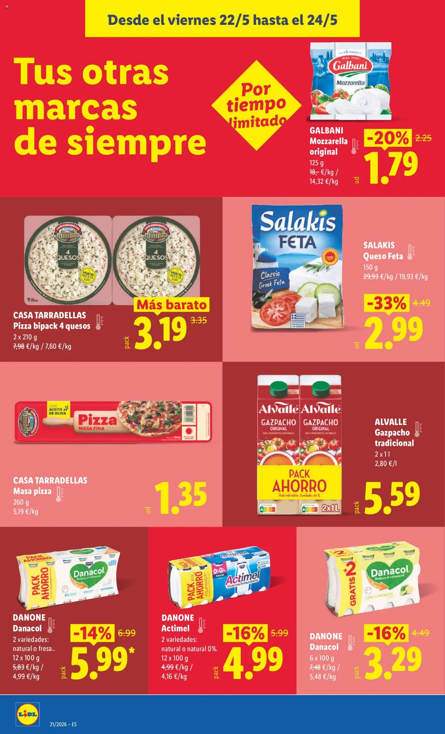 Lidl folleto │ válido desde el 18.05.2026 | Página: 40 | Productos: Queso, Aceite, Aceite de oliva, Gazpacho