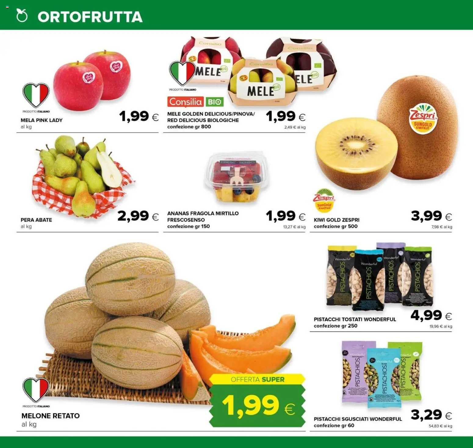Volantino Oasi del 07.05.2026 | Pagina: 8 | Prodotti: Ananas, Pera, Melone, Pistacchi