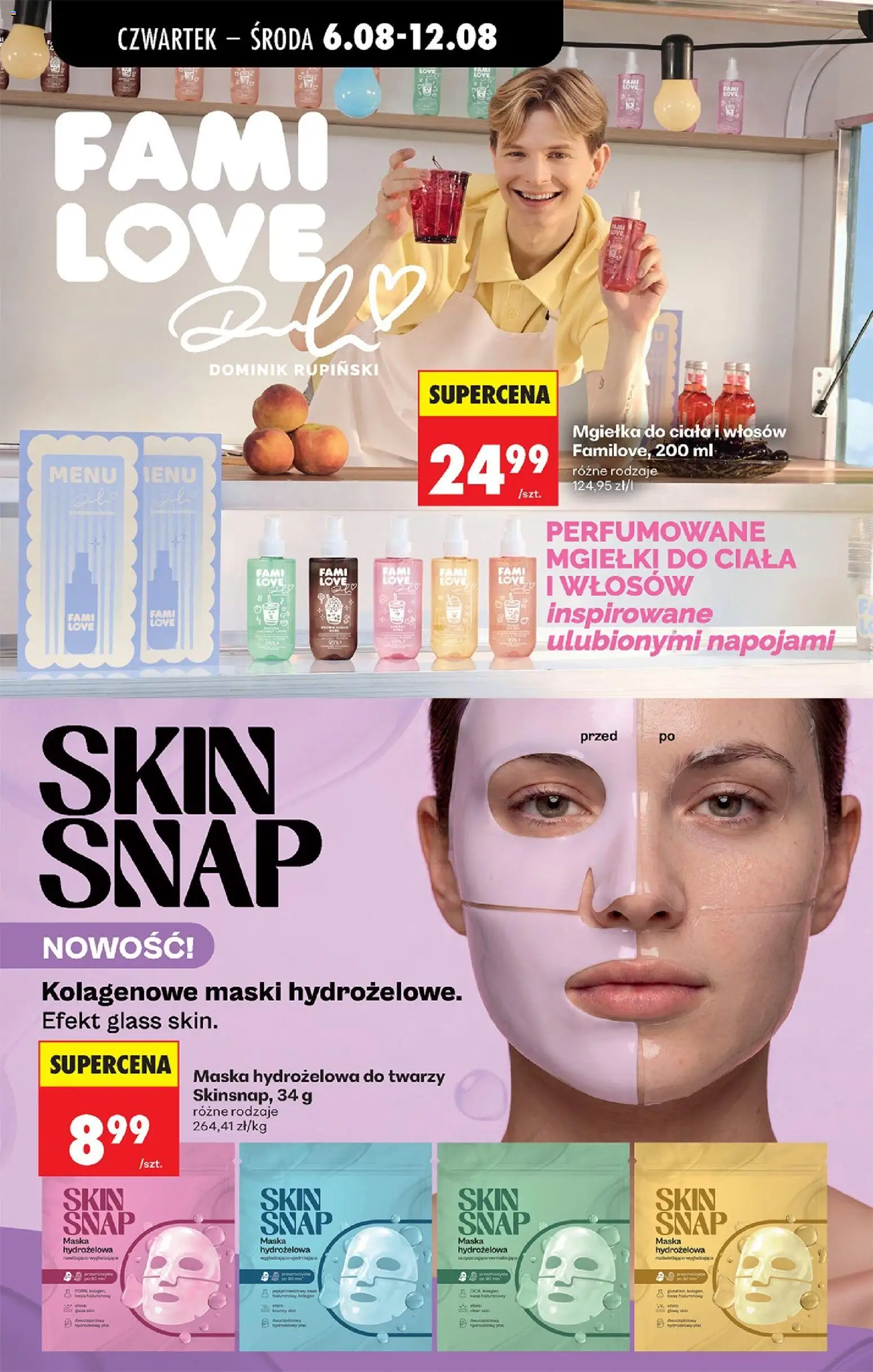 Biedronka gazetka od czwartku od 06.08.2026 | Strona: 85 | Produkty: Body, Maska