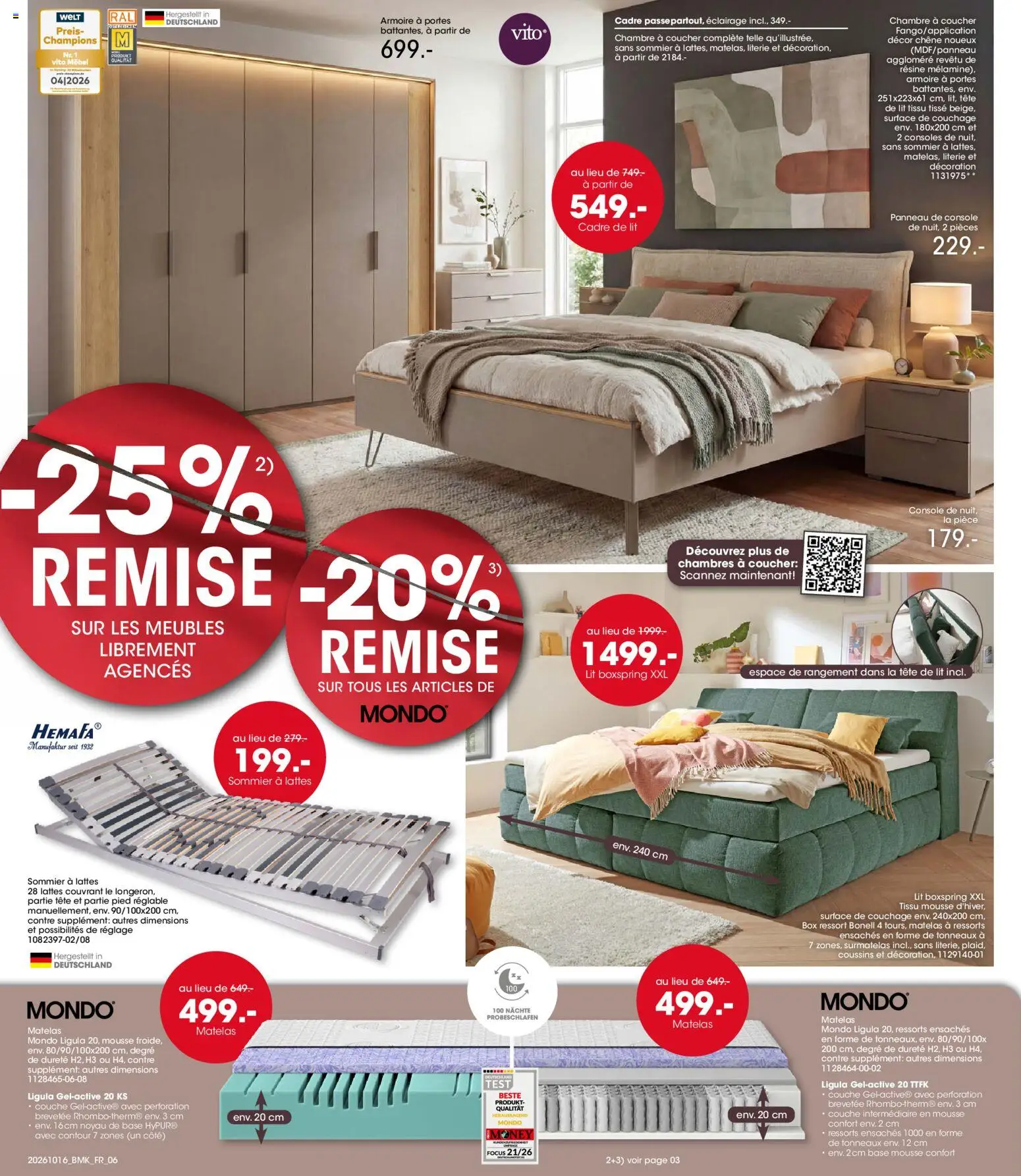 {H1} | Page: 6 | Produits: Surmatelas, Sommier, Décoration, Literie