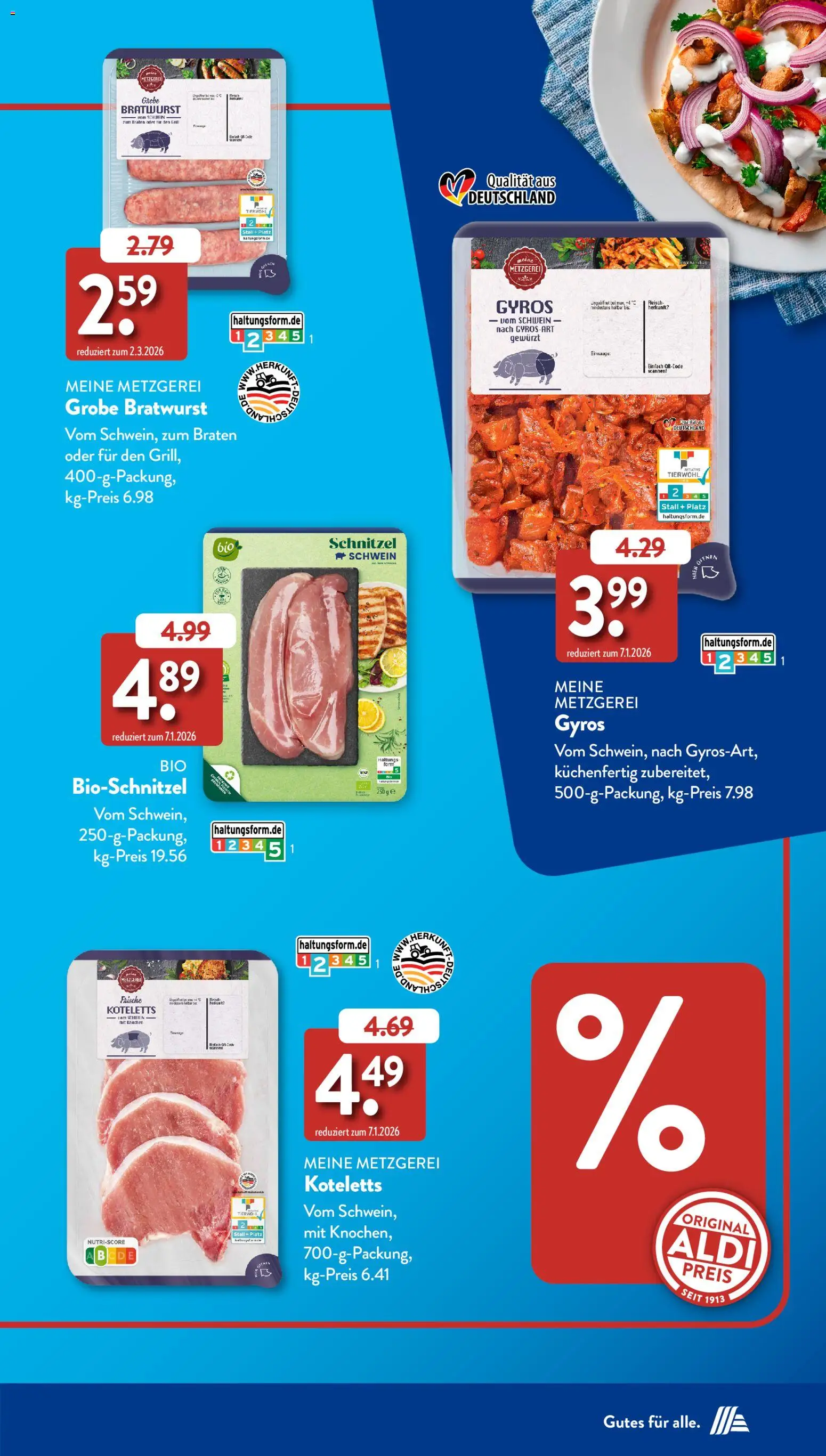 Aldi Süd Sonderprospekt – gültig ab 23.07.2026 | Seite: 35 | Produkte: Bratwurst, Schnitzel, Gyros