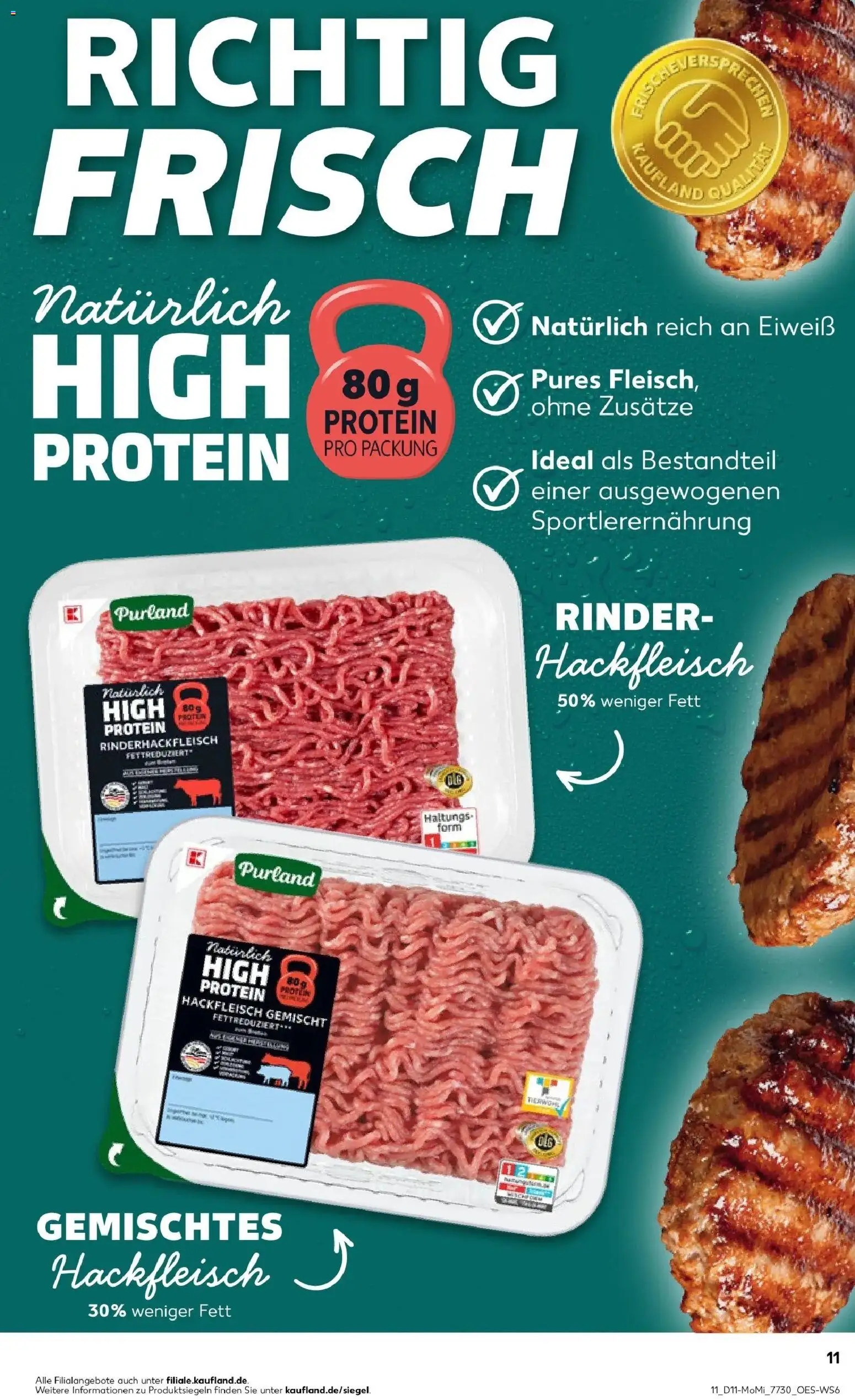 Kaufland Prospekt Iserlohn	 – gültig ab 09.03.2026 | Seite: 11 | Produkte: Hackfleisch