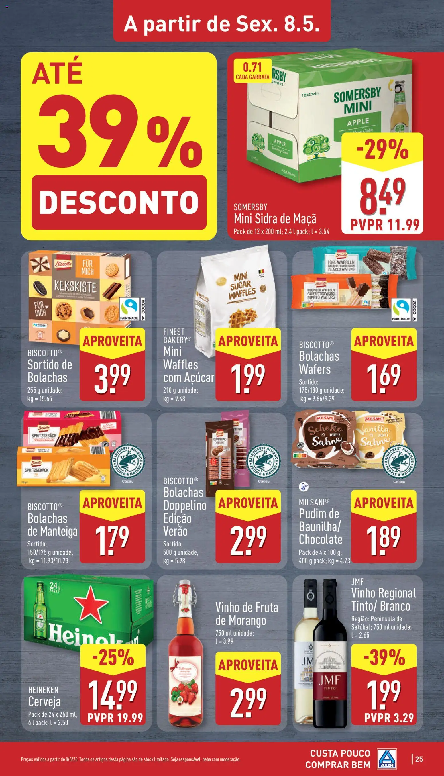 Aldi folheto │ válido de 04.05.2026 | Página: 25 | Produtos: Maça, Vinho, Somersby, Açúcar