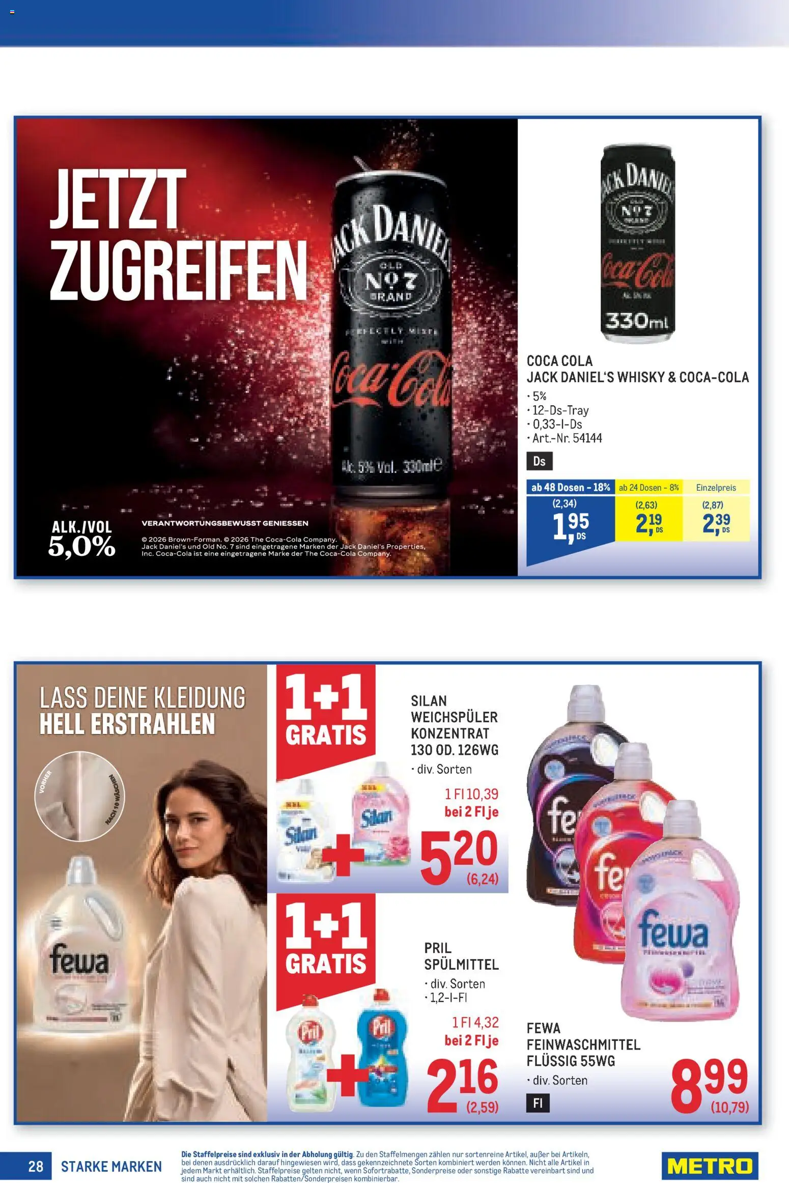 Metro angebote Starke Marken gültig ab 25.06.2026 | Seite: 28 | Produkte: Weichspüler