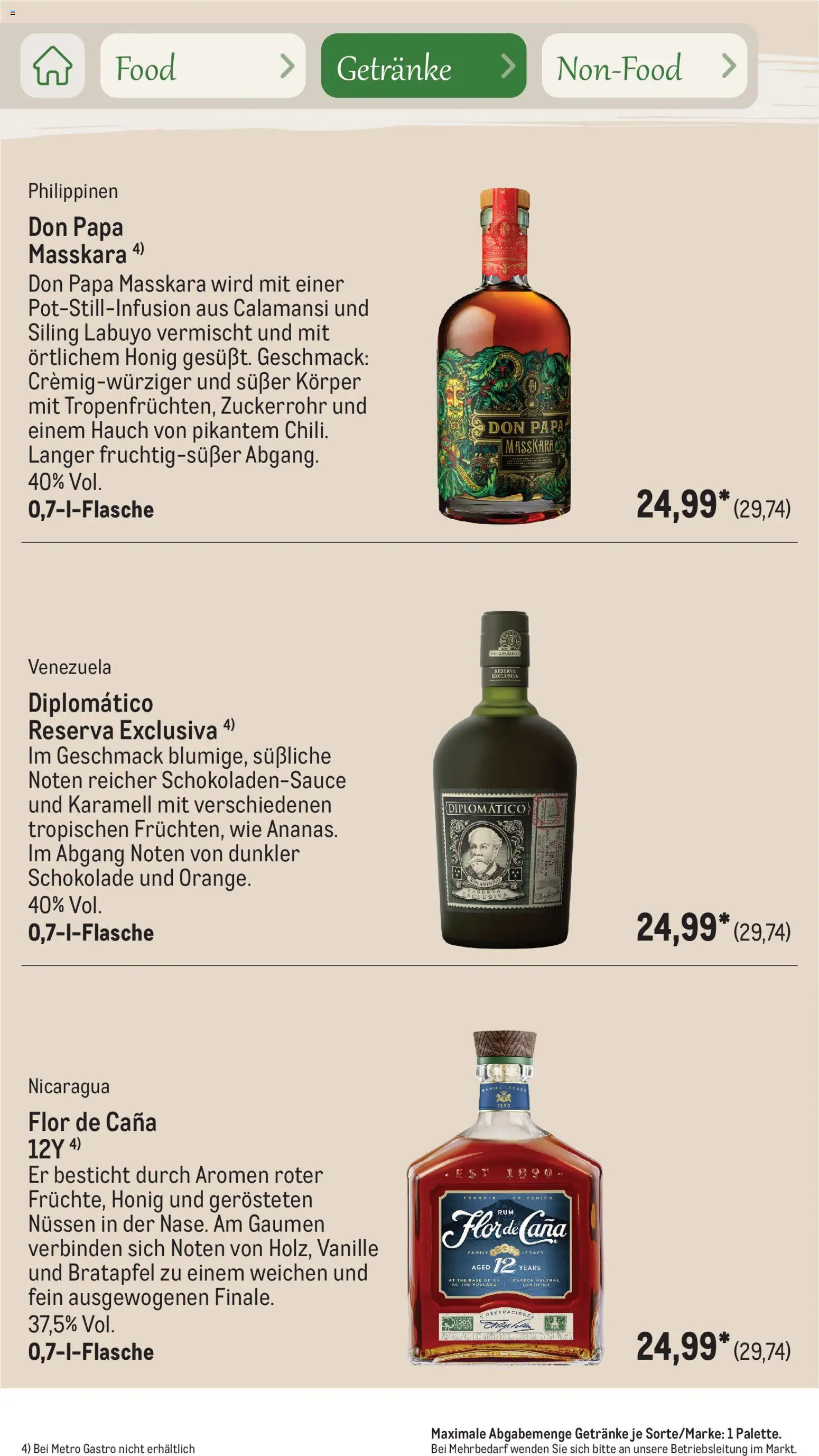 Metro Saisonkatalog Outdoor Dining – gültig ab 01.06.2026 | Seite: 78 | Produkte: Schokolade