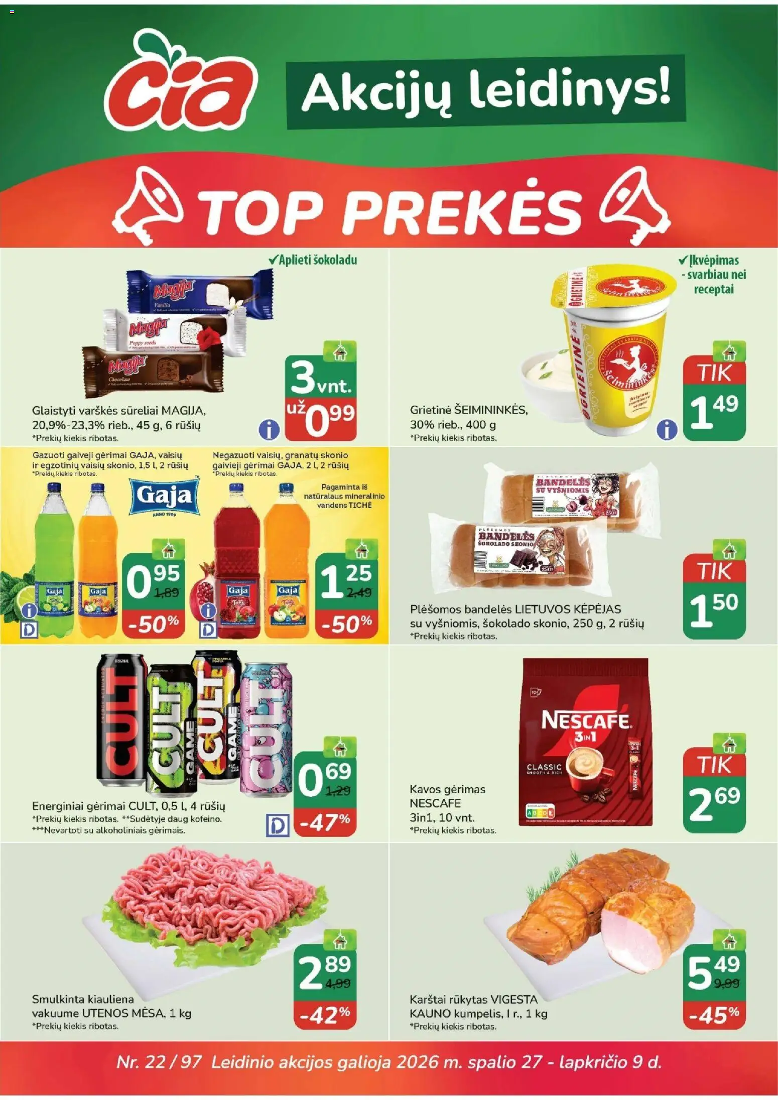 ČIA MARKET akcijos nuo 2026.10.27 | Puslapis: 1