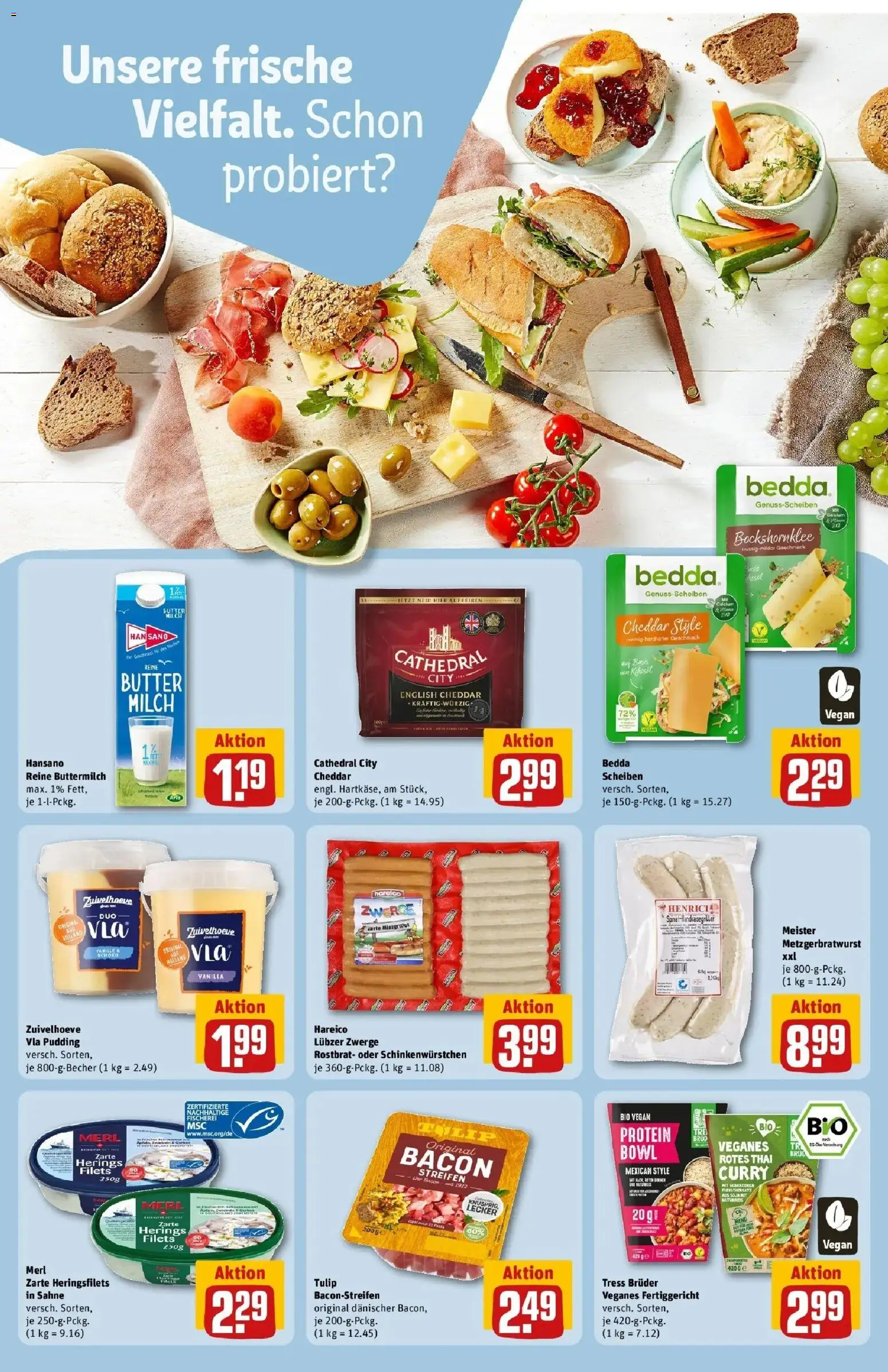 Rewe Prospekt Bielefeld	 – gültig ab 12.04.2026 | Seite: 19 | Produkte: Buttermilch, Milch, Butter, Sahne