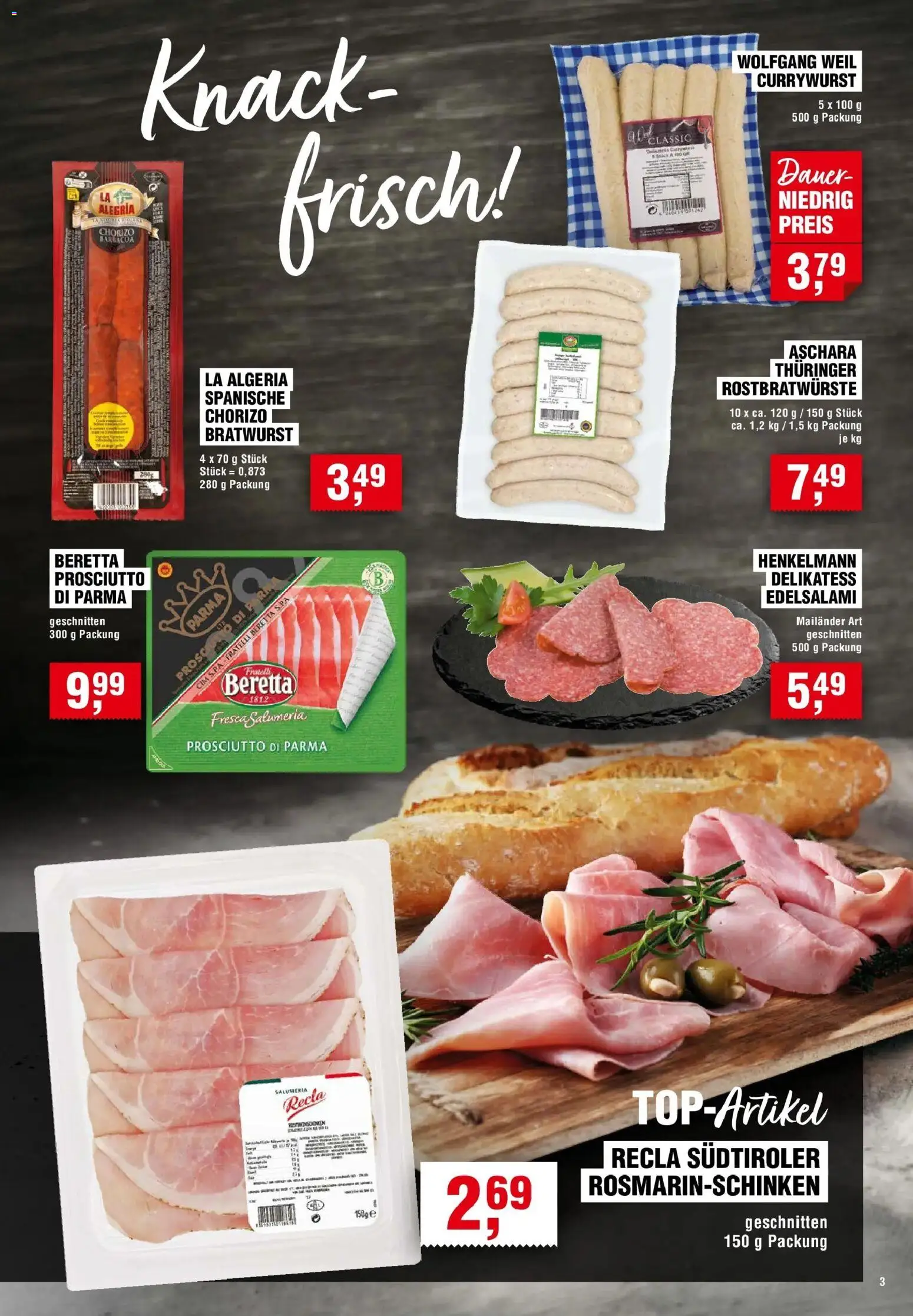 Edeka Prospekt Heilbronn – gültig ab 27.08.2026 | Seite: 3 | Produkte: Bratwurst