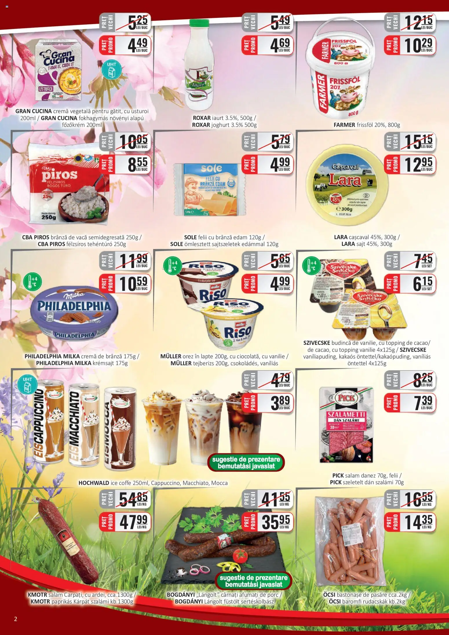 Noul catalog CBA – valabil de la 16.06.2026 | Pagină: 2 | Produse: Cașcaval, Lapte, Brânză, Usturoi
