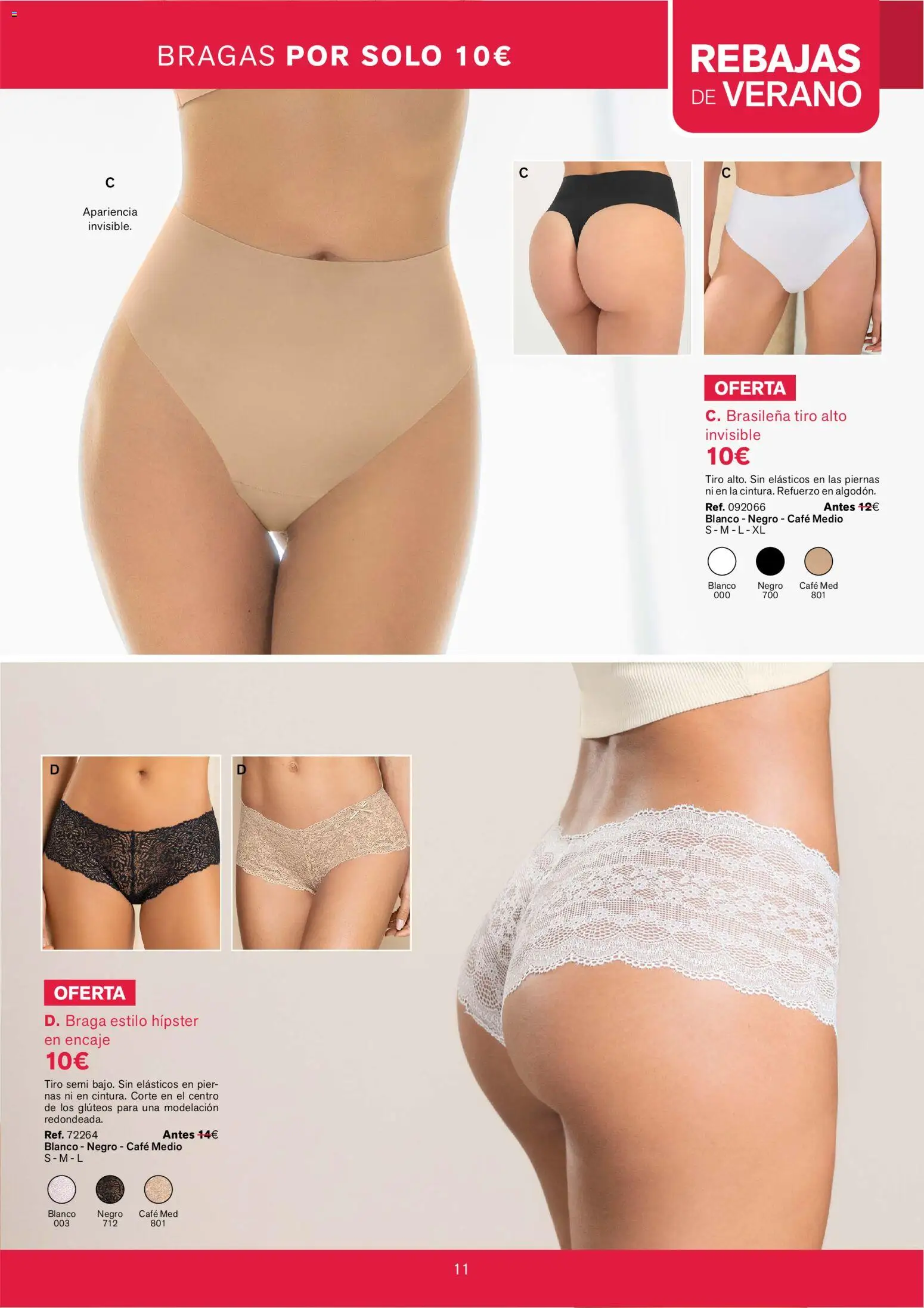 Leonisa - Catálogo Verano │ válido desde el 01/07/2026 | Página: 11 | Productos: Bragas, Café, Braga