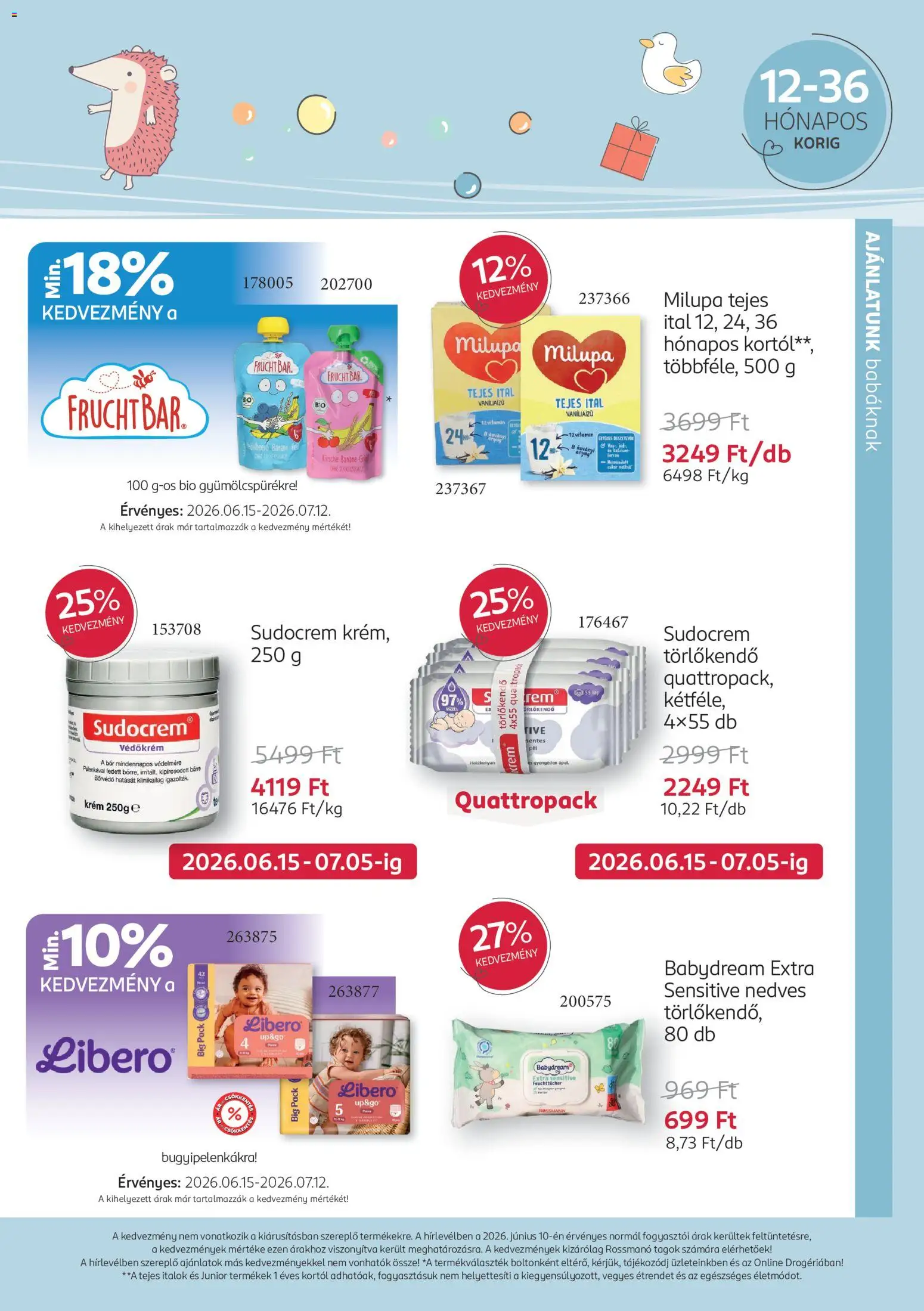 Rossmann akciós ujság - amely érvényes a következő dátumtól: 15.06.2026 | Oldal: 10 | Termékek: Törlőkendő, Nedves törlőkendő, Bor, Cukor