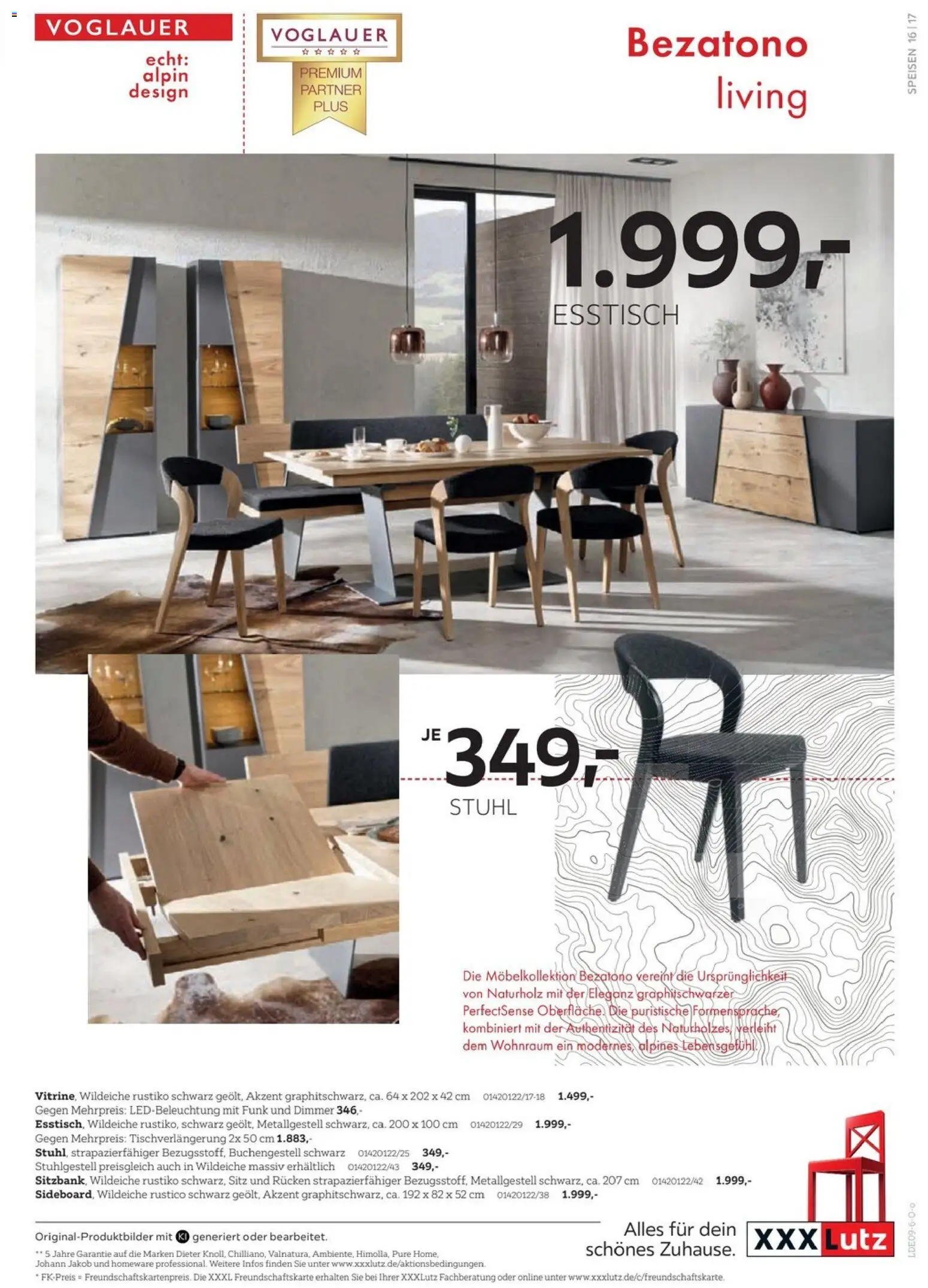 XXXLutz Last-Minute-Preis – gültig ab 19.09.2026 | Seite: 17 | Produkte: Esstisch, Stuhl
