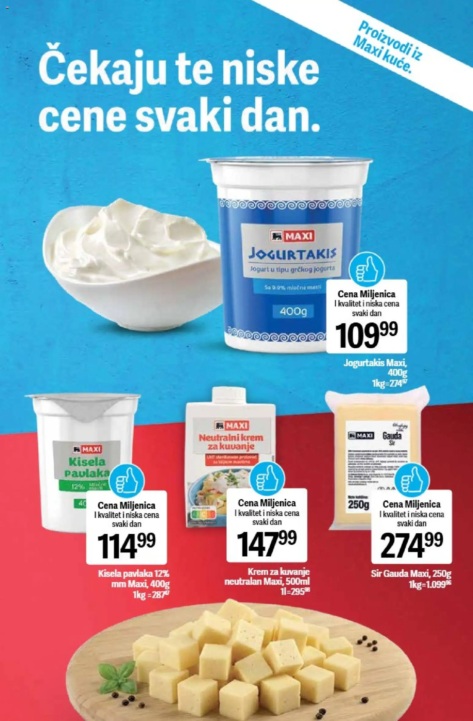 Maxi katalog - važi od 01.05.2026 | Strana: 7 | Proizvode: Kisela pavlaka, Sir, Jogurt, Pavlaka