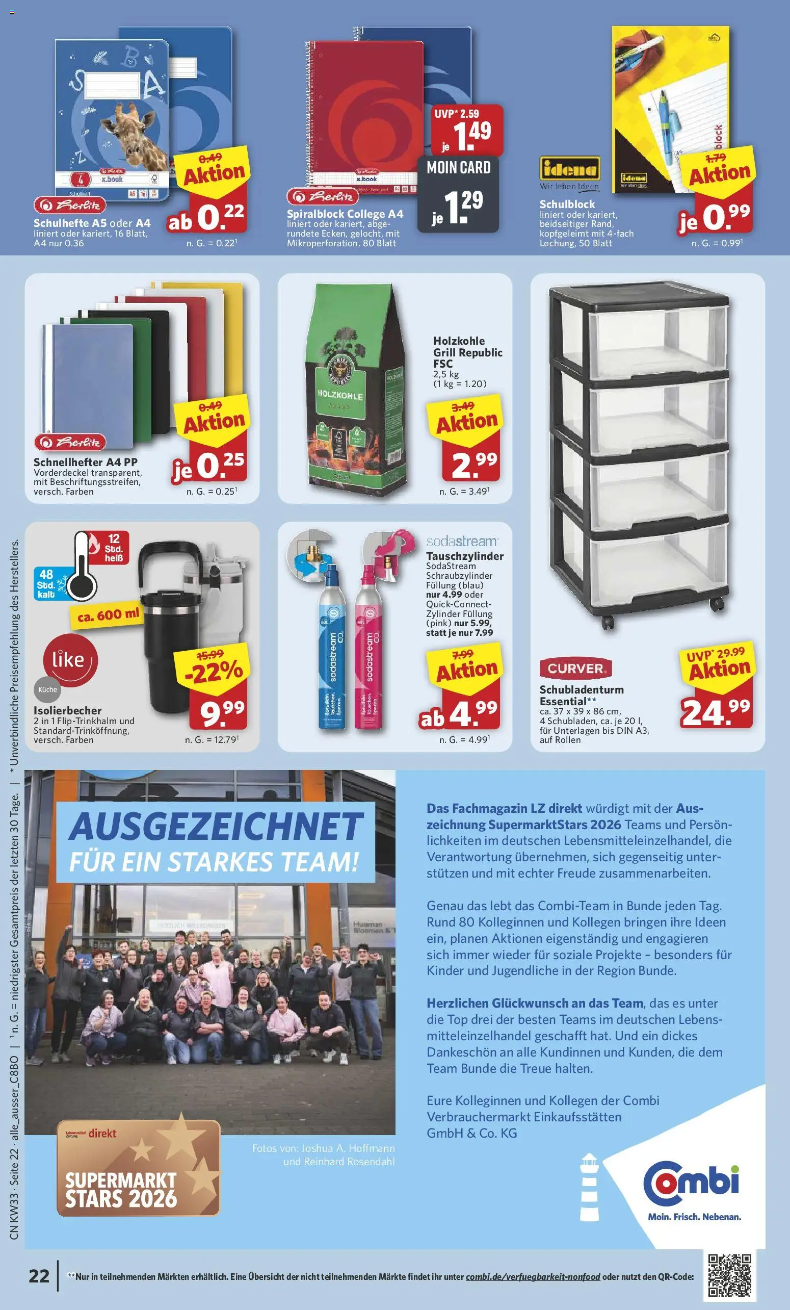 Combi Prospekt – gültig ab 10.08.2026 | Seite: 28 | Produkte: Top, Grill, Küche, Sodastream