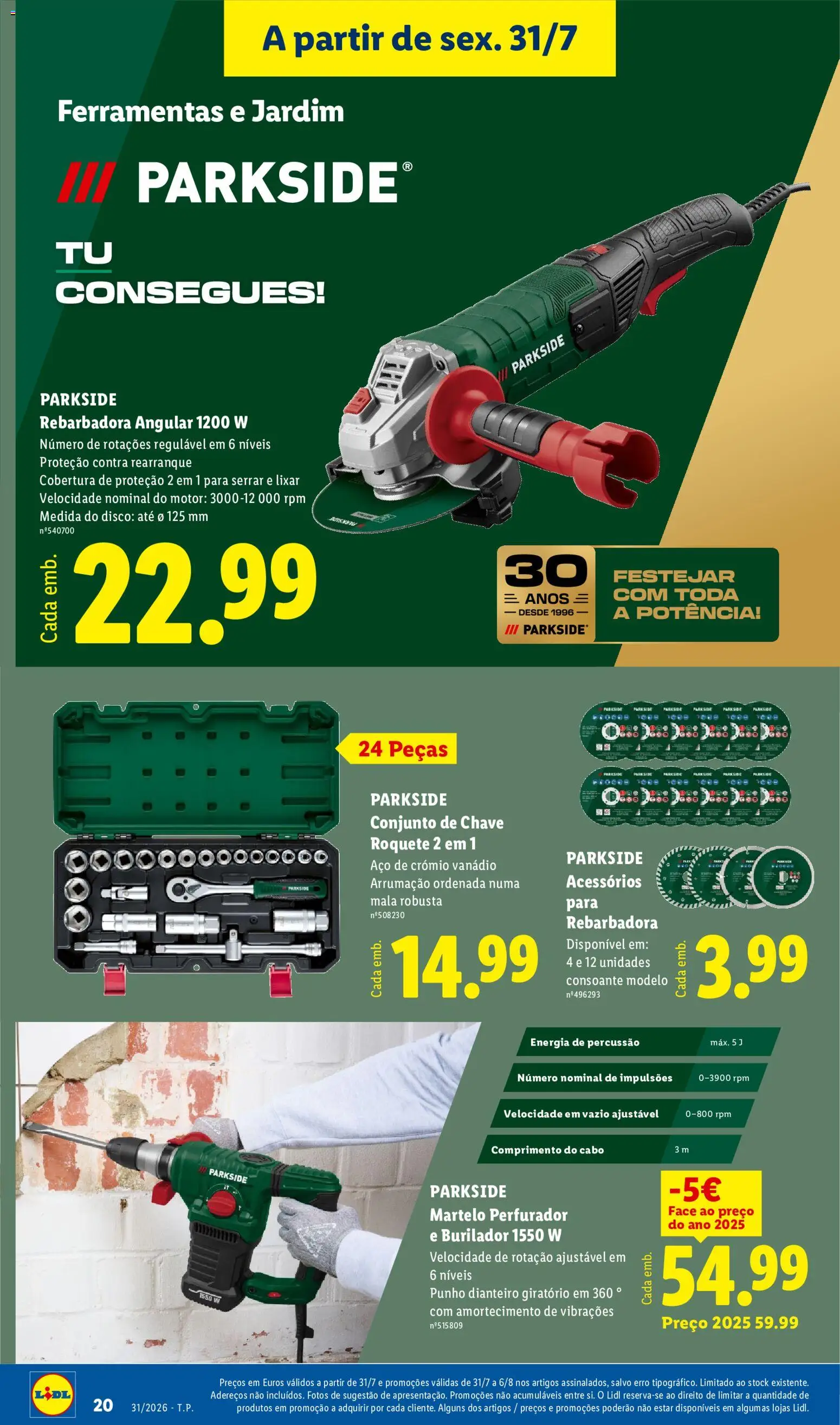 Lidl Novidades │ válido de 27/07/2026 | Página: 20 | Produtos: Cabo, Ferramentas, Martelo