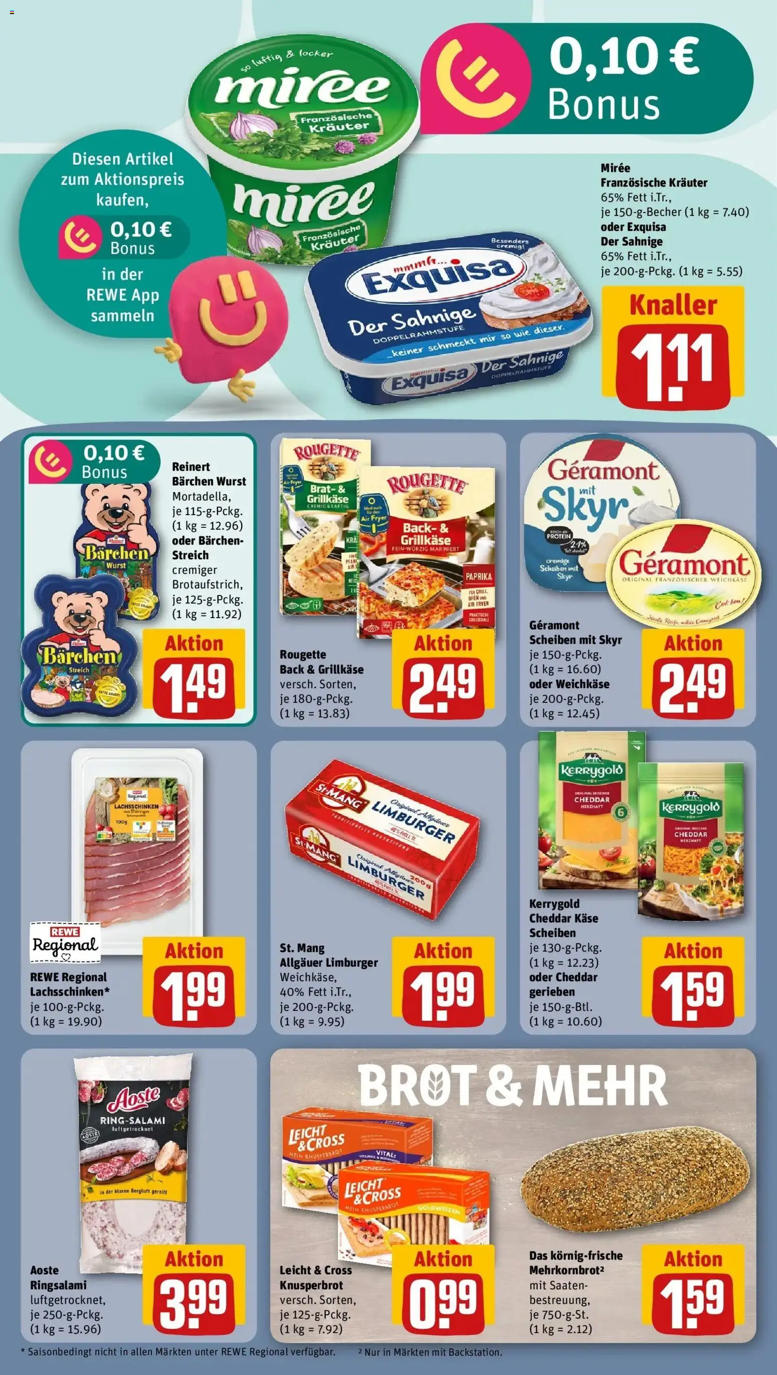 REWE Prospekt ab 17.08.2026 zum Blättern » Angebote | Seite: 14 | Produkte: Skyr, Exquisa, Paprika, Brot